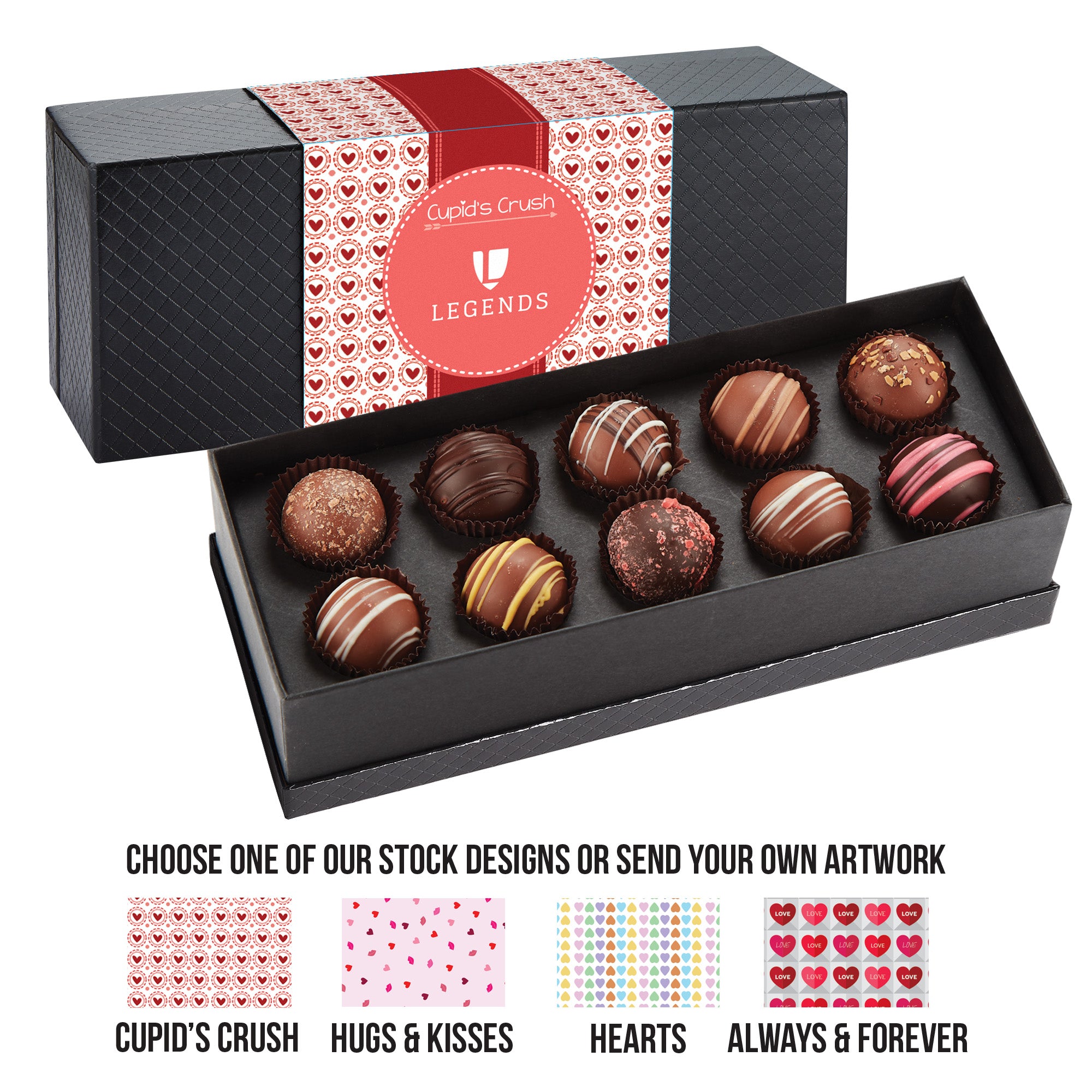 Valentine's 10 Piece Decadent Truffle Box
