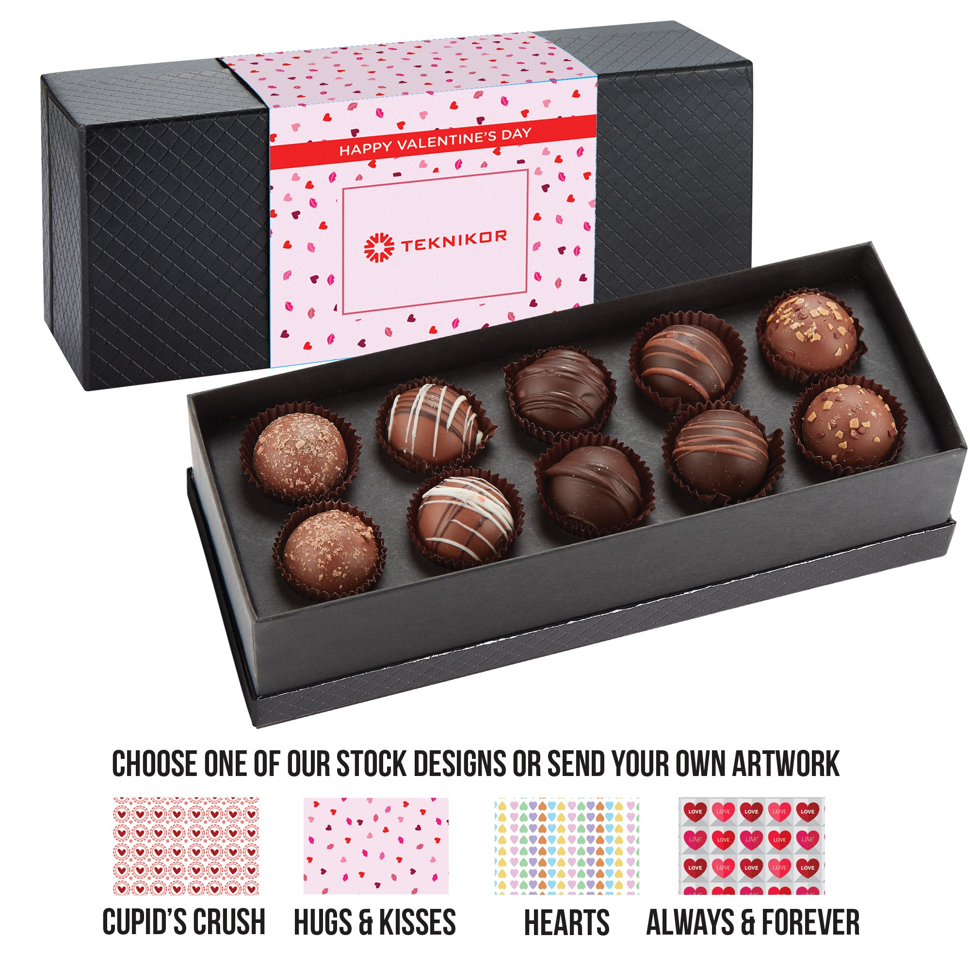 Valentine's 10 Piece Decadent Truffle Box