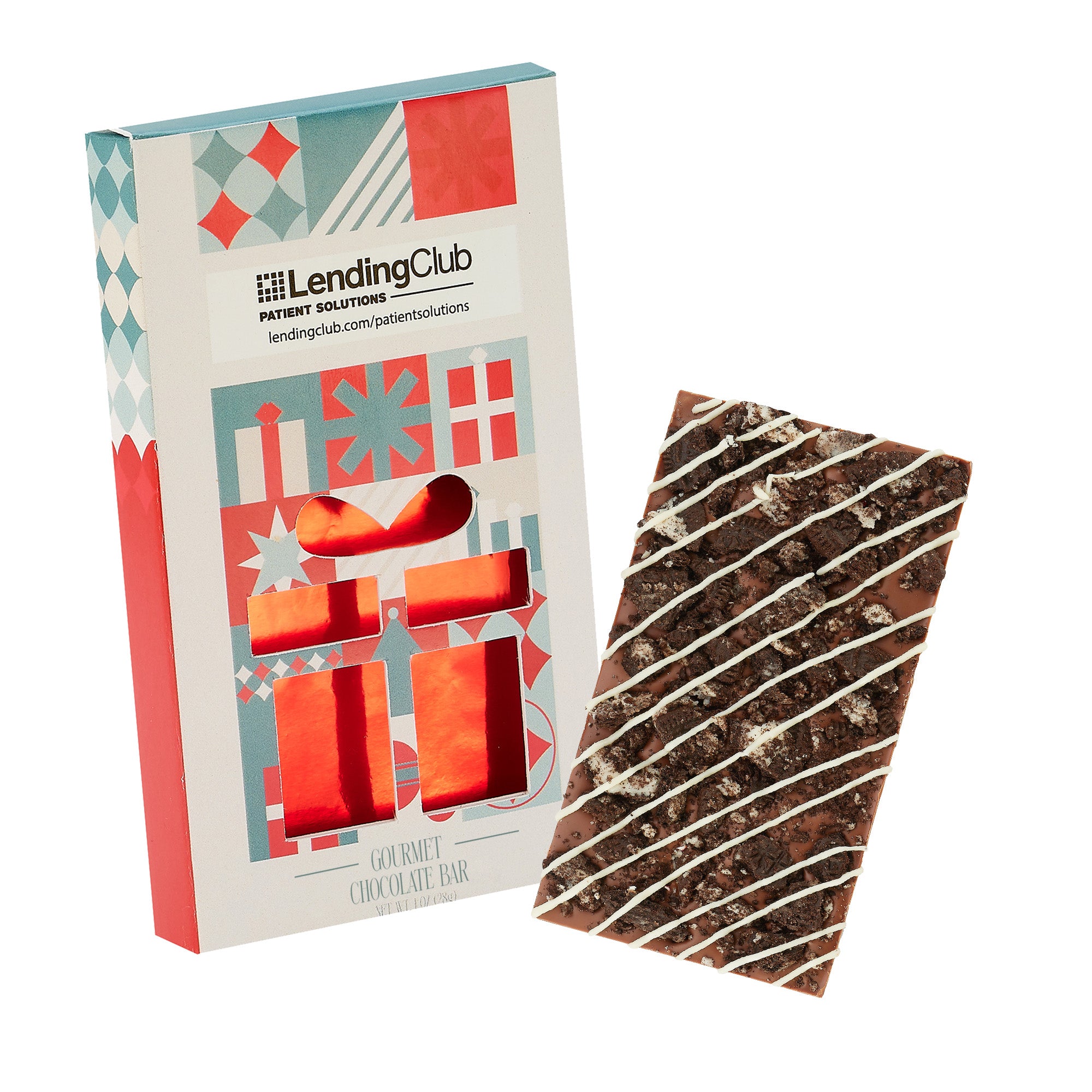 Holiday Window Box with Belgian Chocolate 1 oz.