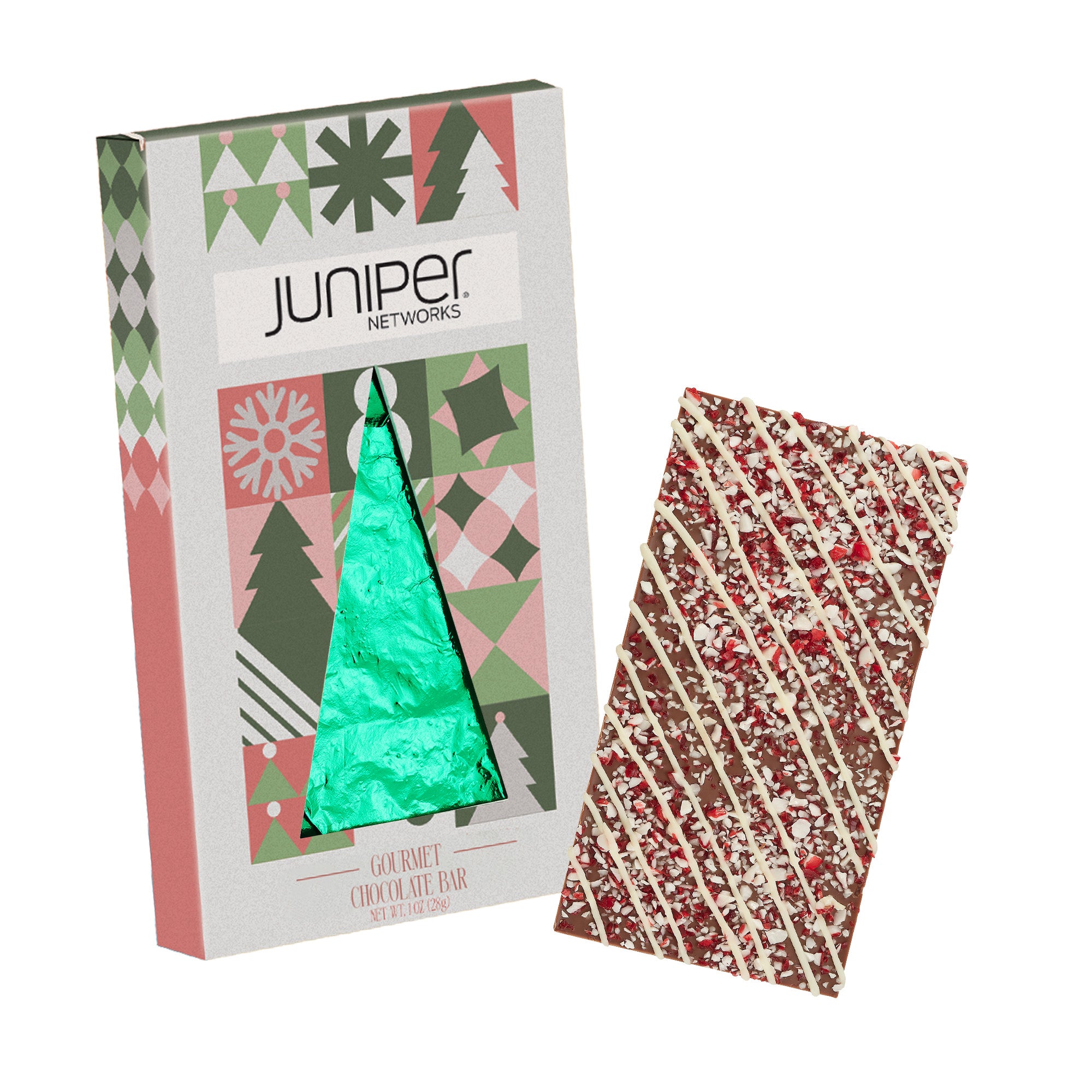 Holiday Window Box with Belgian Chocolate 1 oz.