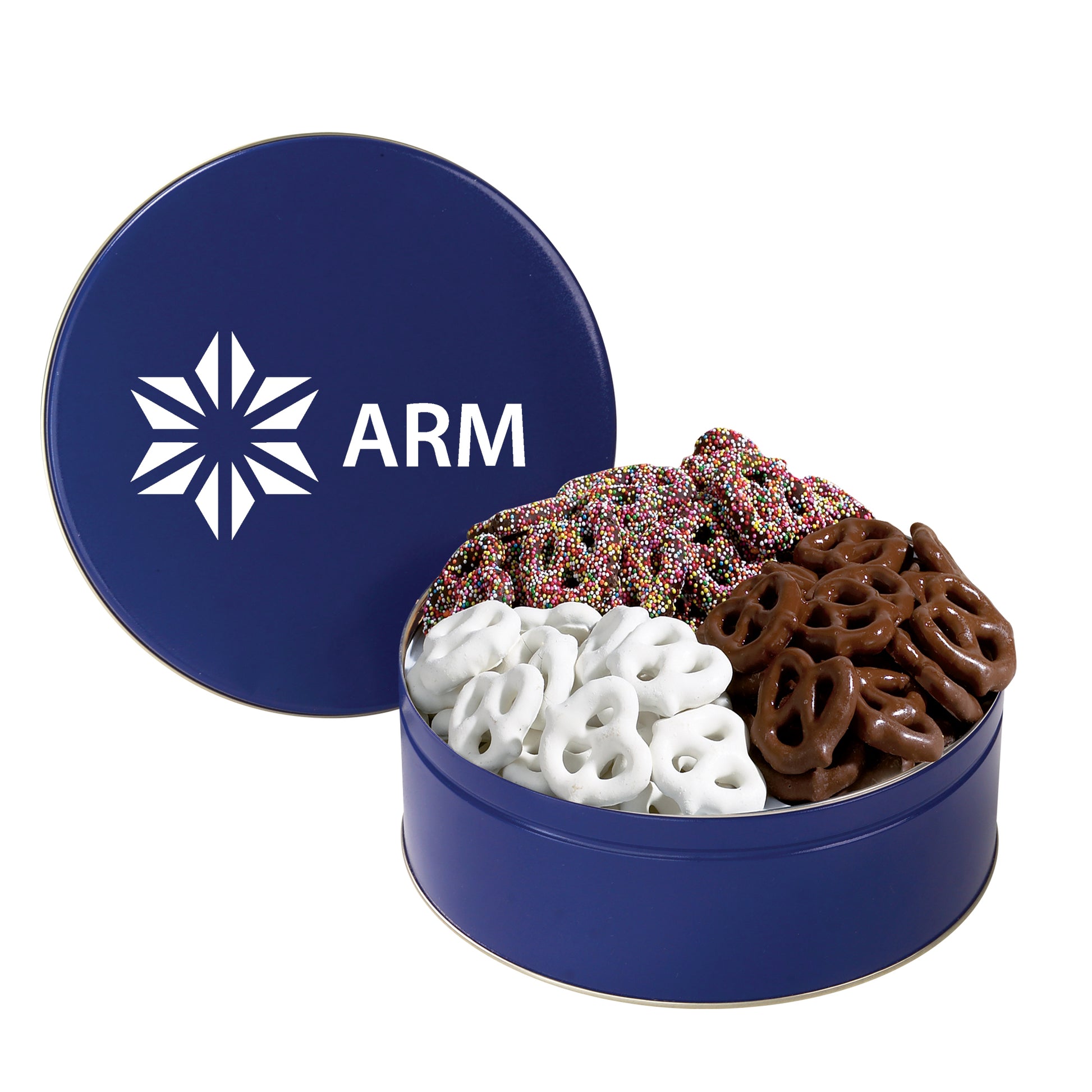 Medium 3 Way Chocolate Pretzel Tin