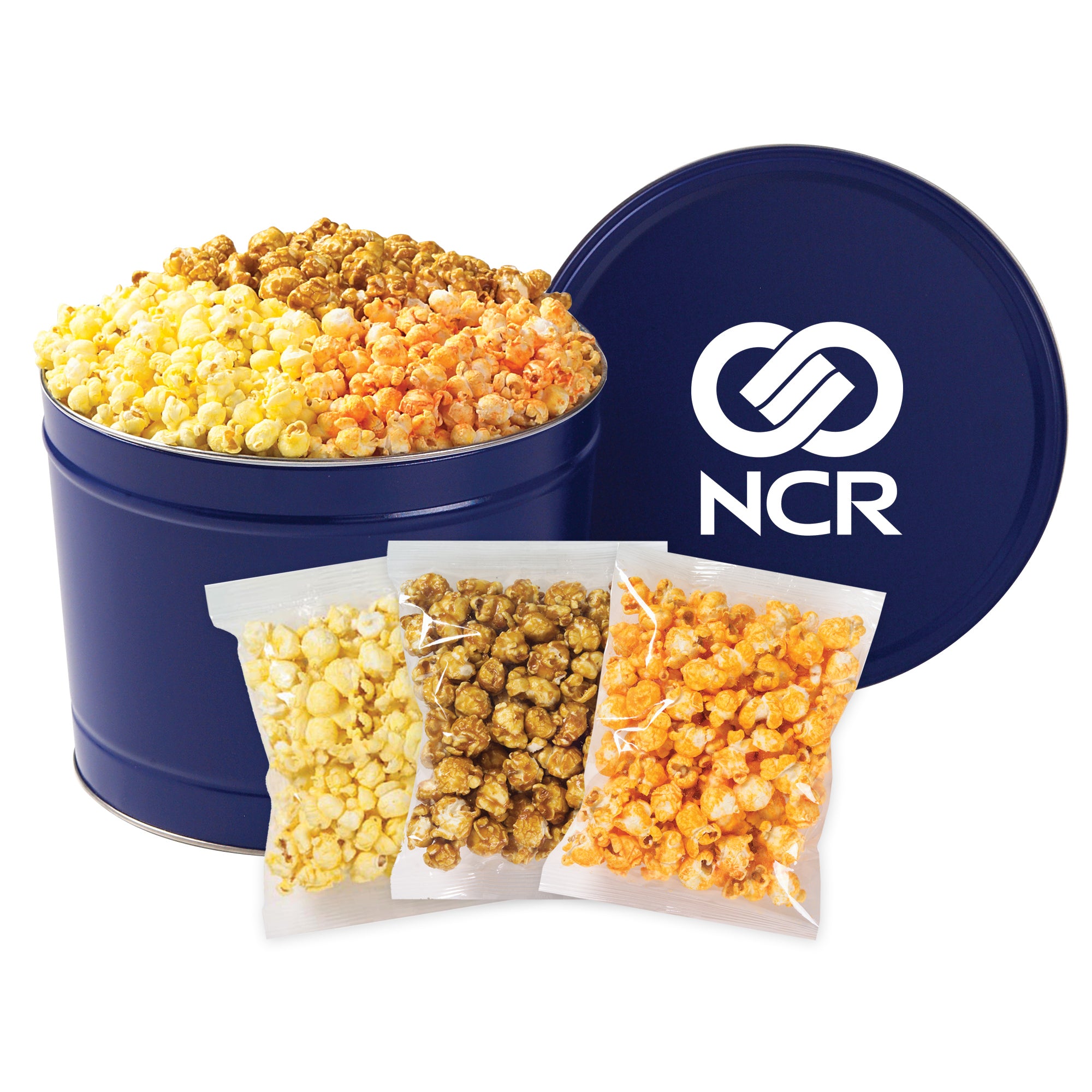 3 Way Popcorn Tin - Individually Bagged