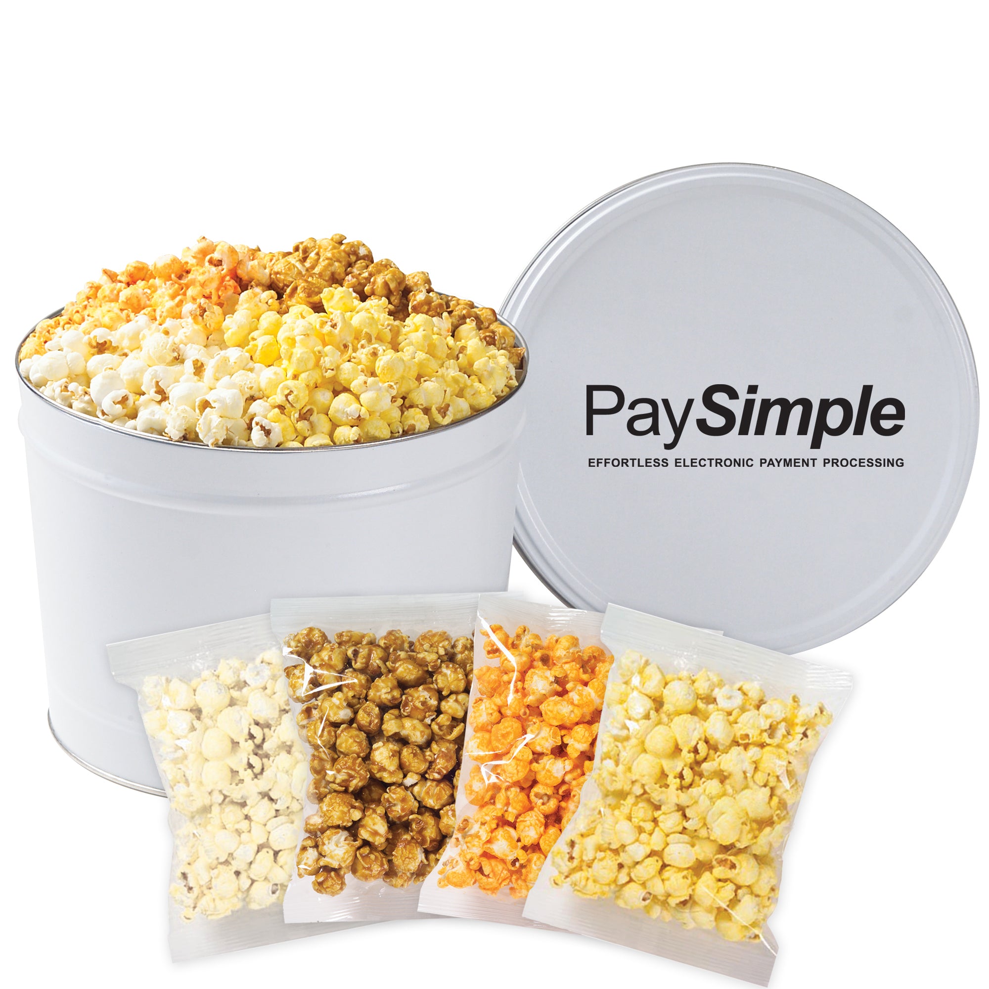 4 Way Popcorn Tin - 2 Gallon (Individually Bagged)