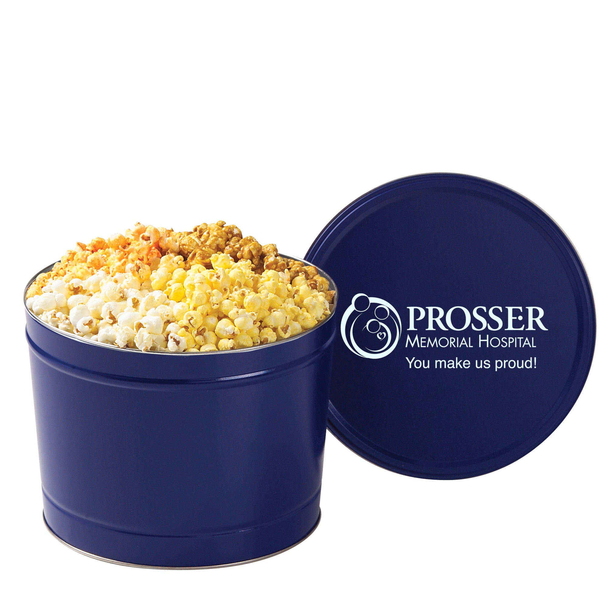 4 Way Popcorn Tin - 1.5, 2, 3.5 & 6.5 Gallon