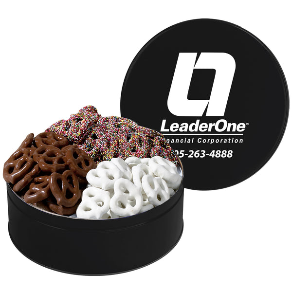 Chocolate Pretzel Tins