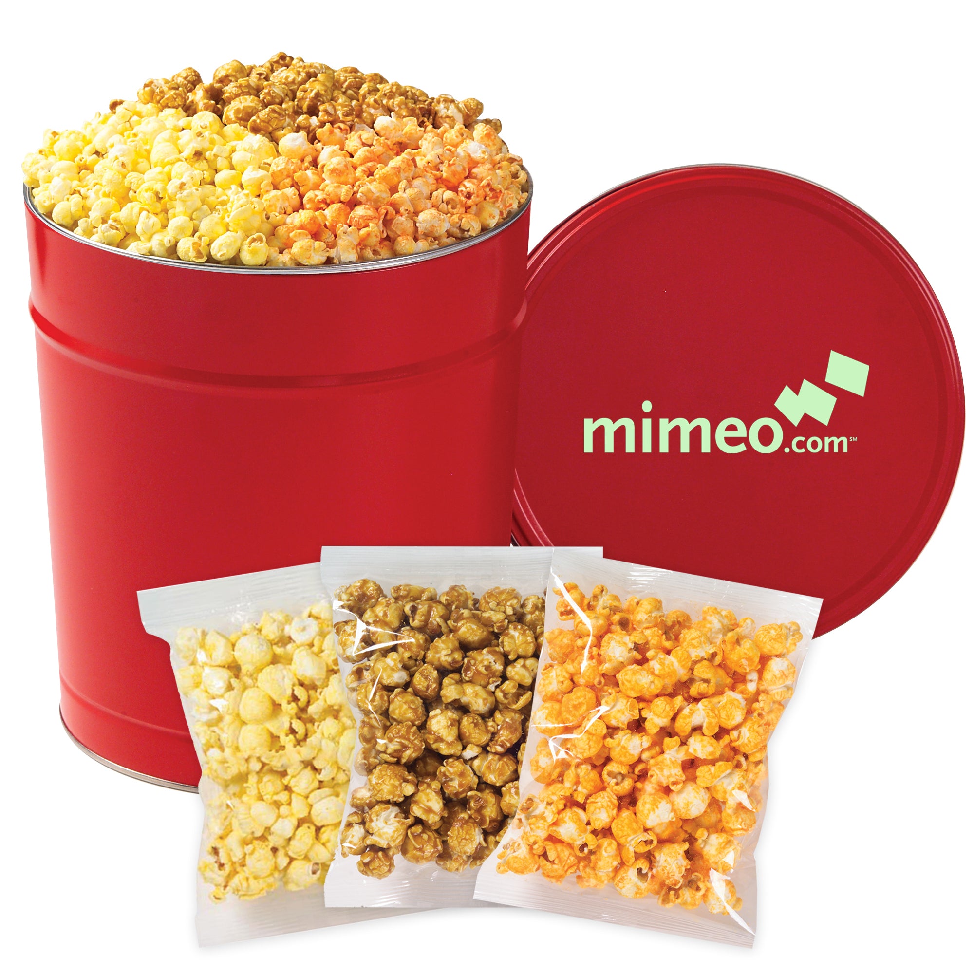 3 Way Popcorn Tin - Individually Bagged