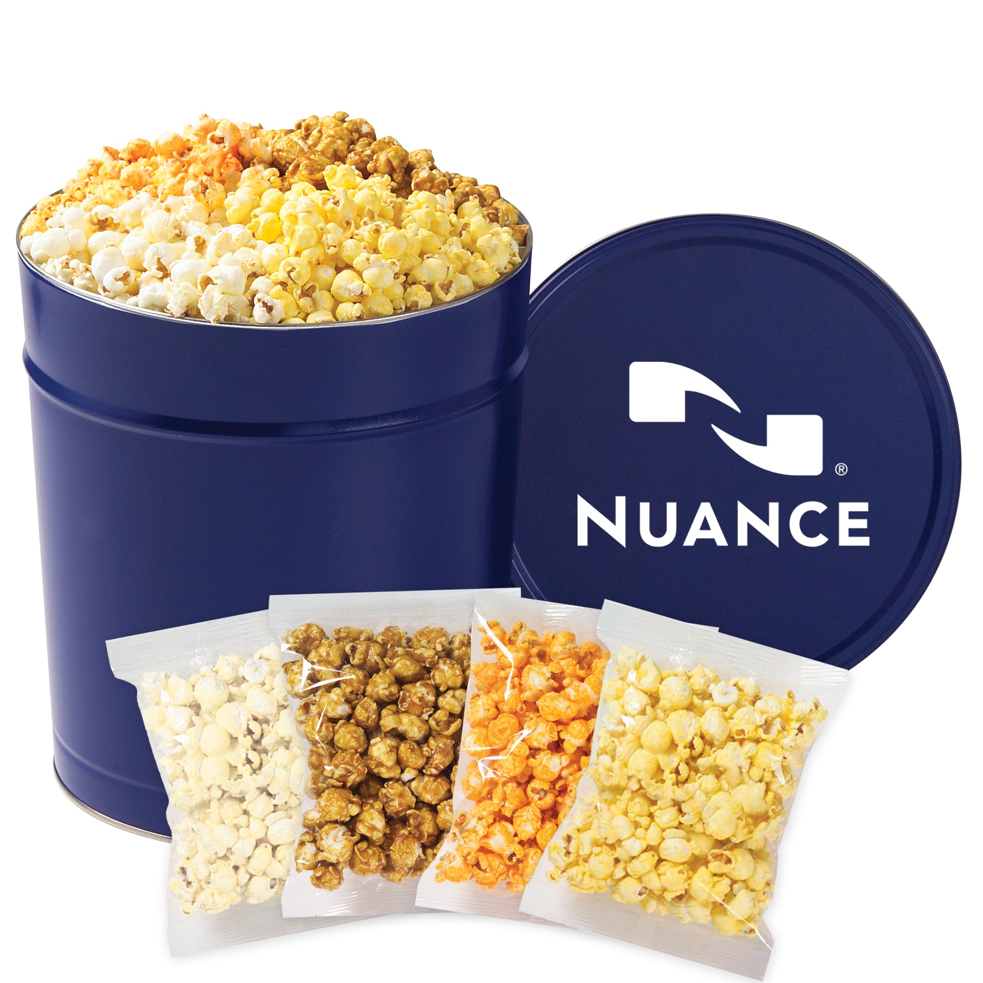 4 Way Popcorn Tin - 3.5 Gallon (Individually Bagged)