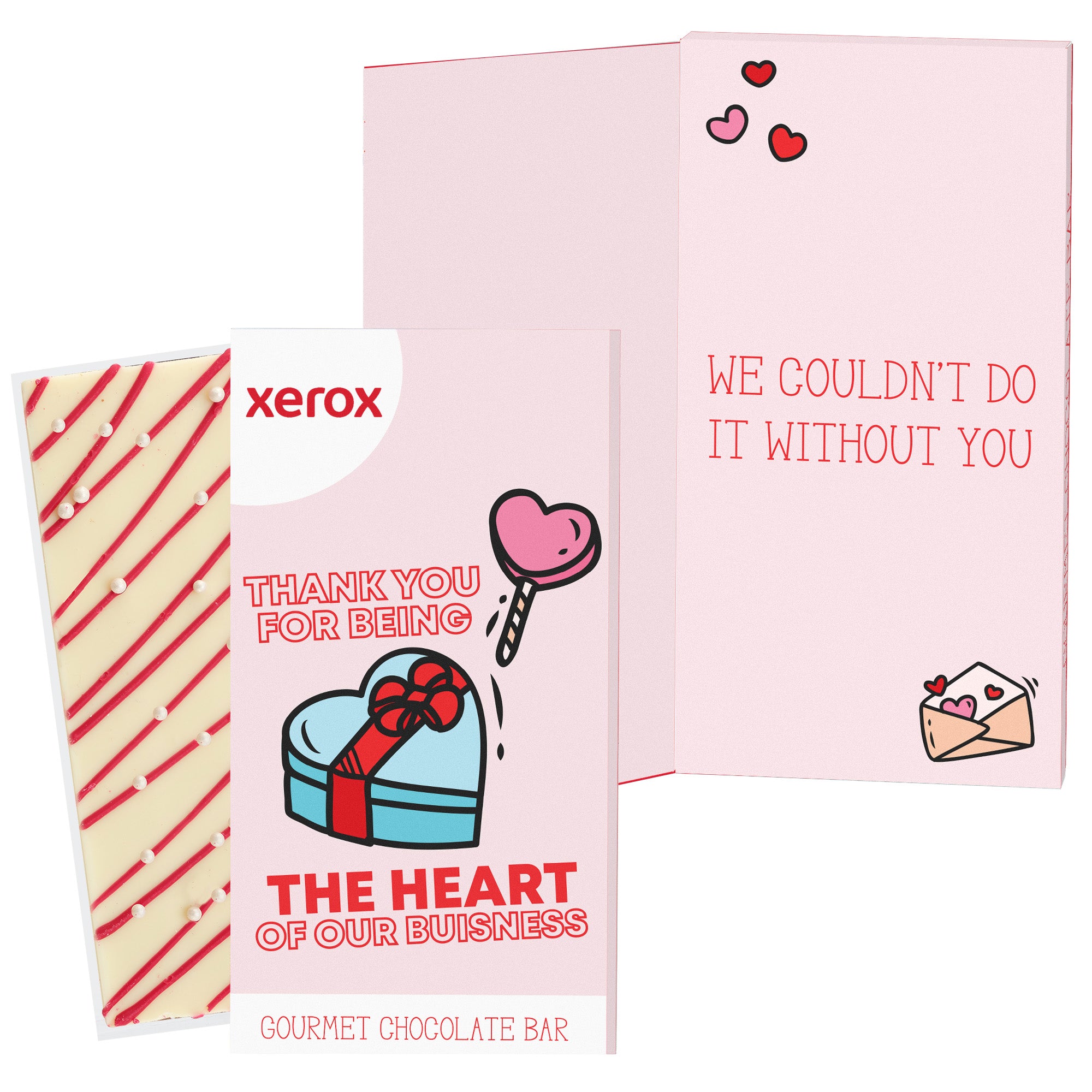 Belgian Chocolate Valentine's Day Greeting Card Box