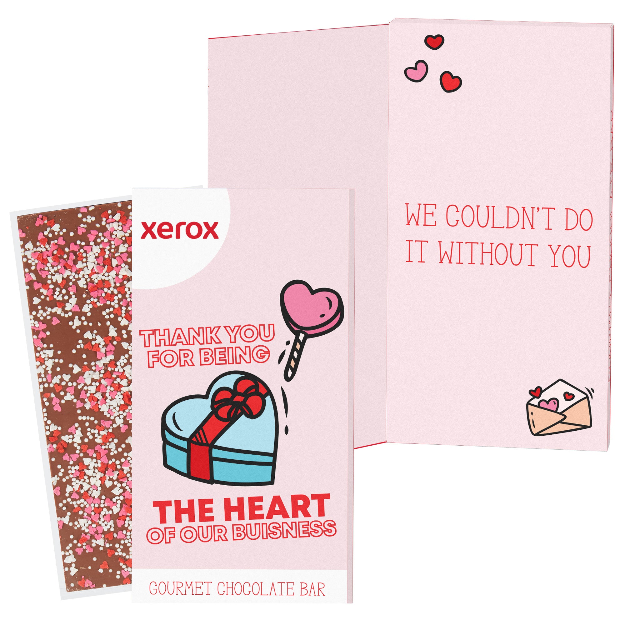 Belgian Chocolate Valentine's Day Greeting Card Box