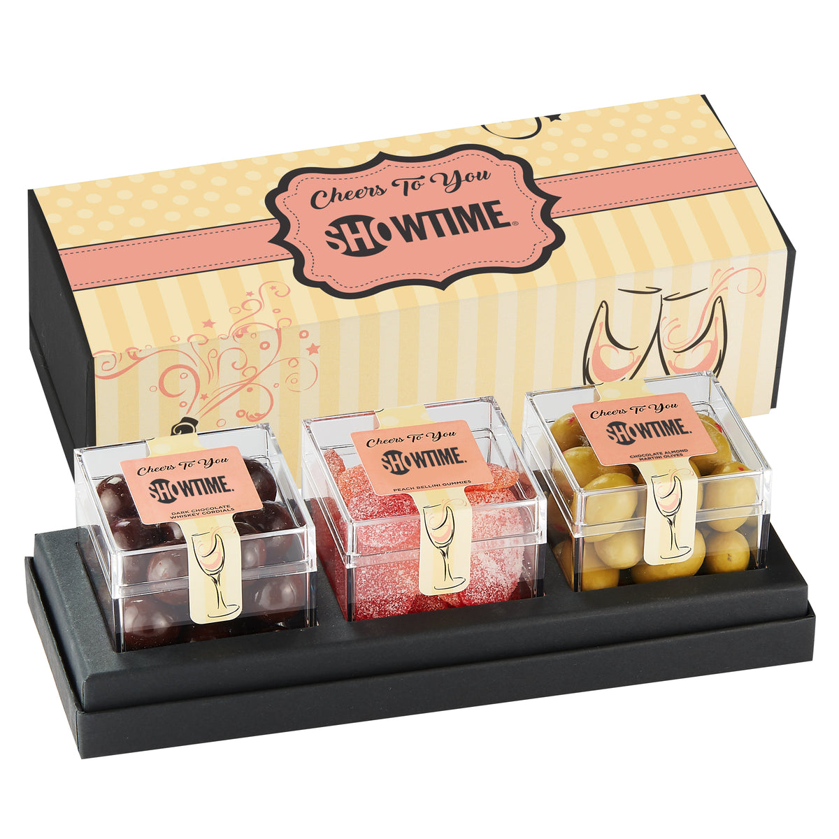 Cube Collection Box Custom Candy Cube Gift Box (3 Cube) | Gourmet Candy Gifts – MIDNITE SNAX