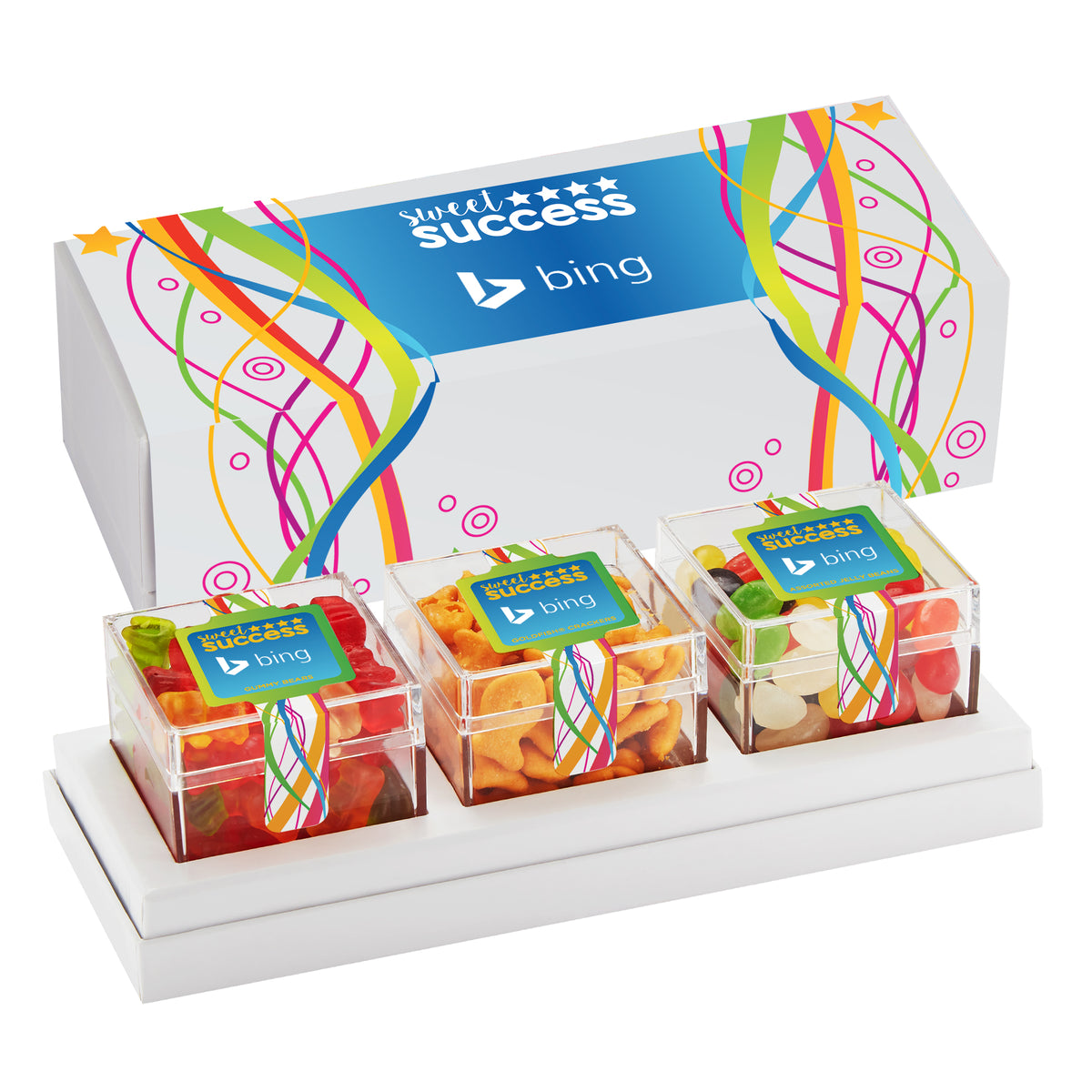 Cube Collection Box Custom Candy Cube Gift Box (3 Cube) | Gourmet Candy Gifts – MIDNITE SNAX