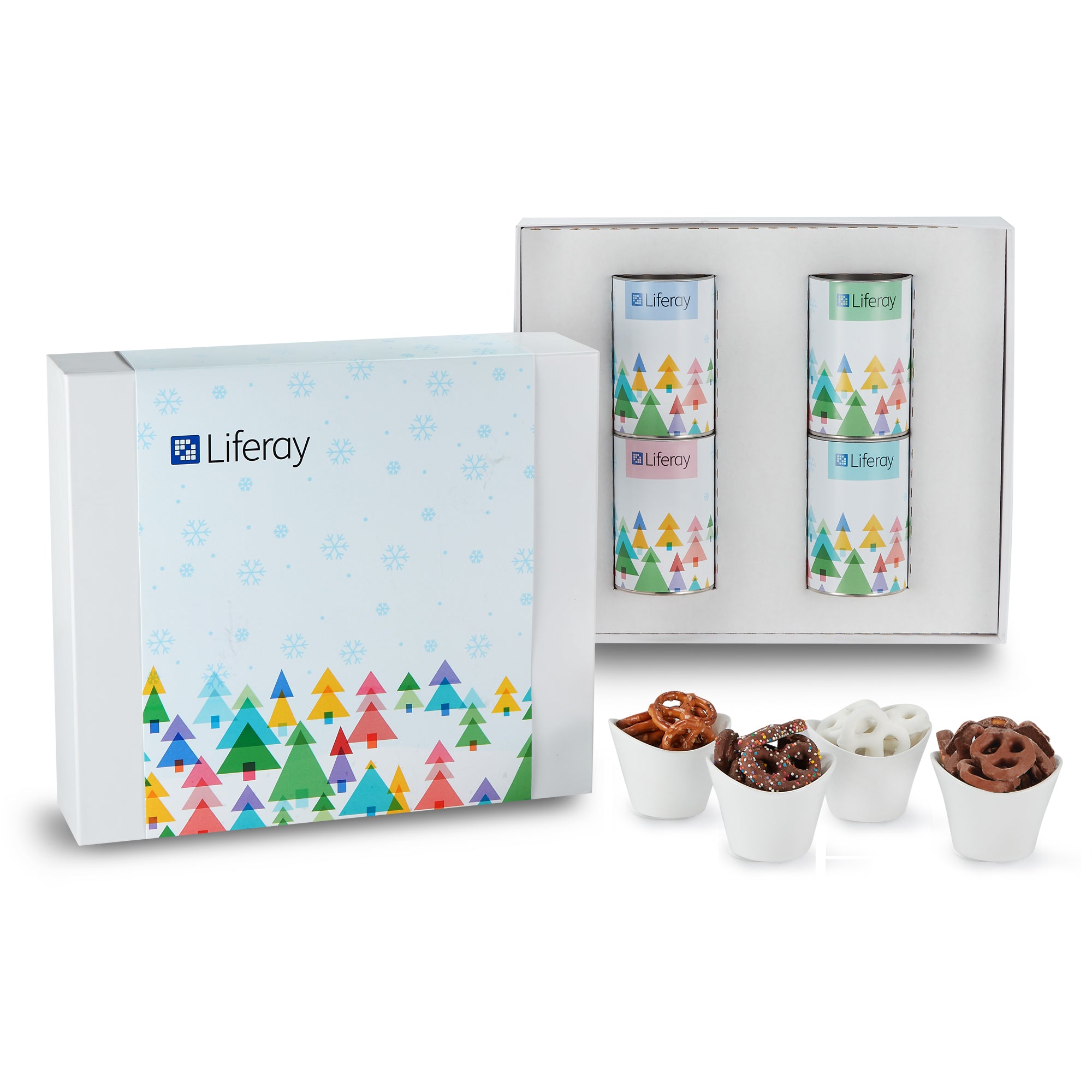 4 Way 4 inch Snack Tube Gift Set - Gift Box