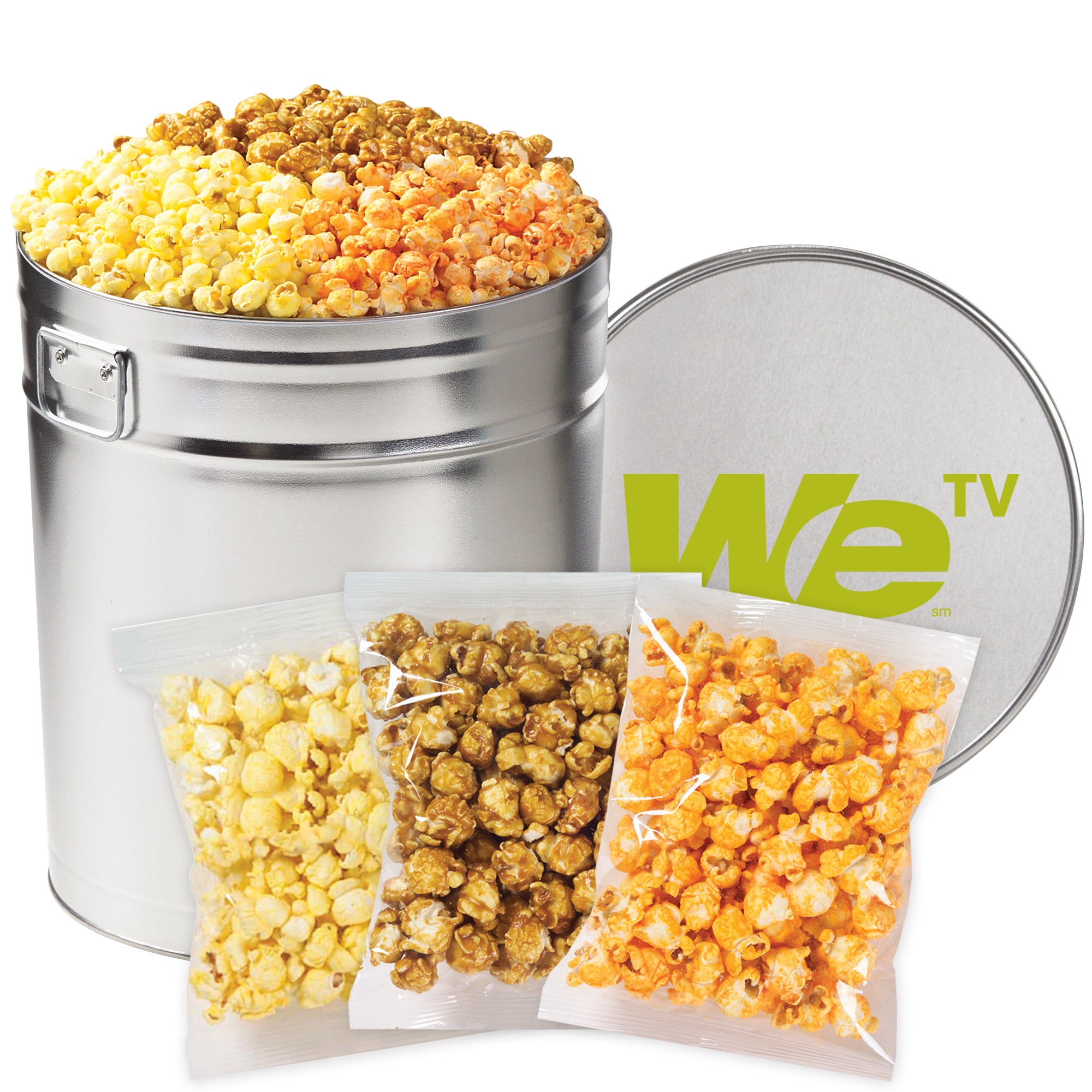 3 Way Popcorn Tin - Individually Bagged