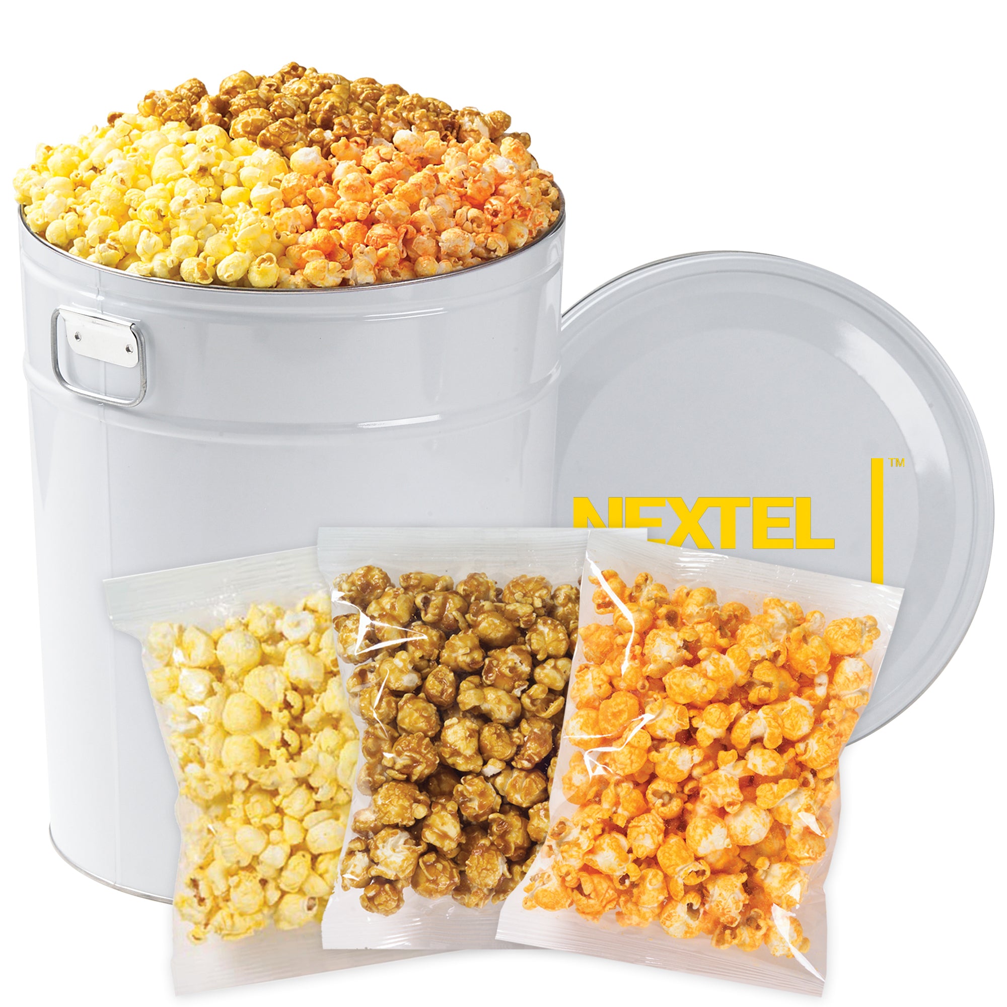 3 Way Popcorn Tin - Individually Bagged