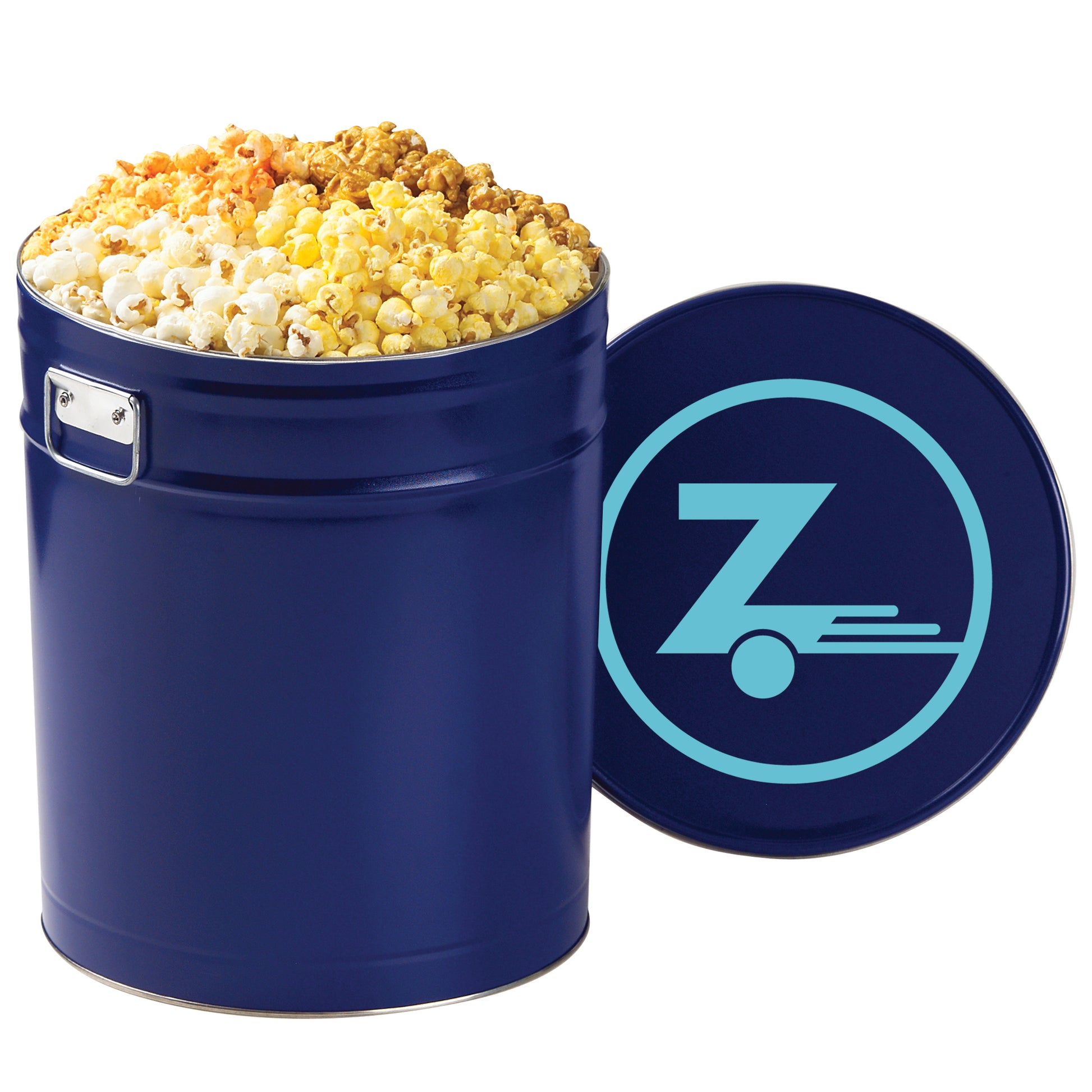 4 Way Popcorn Tin - 1.5, 2, 3.5 & 6.5 Gallon