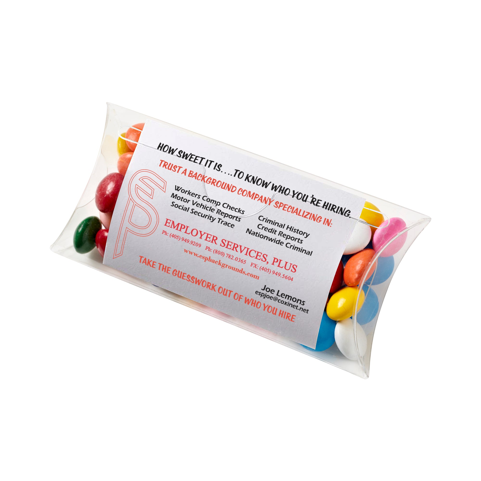Pillow Case with Business Card Slot