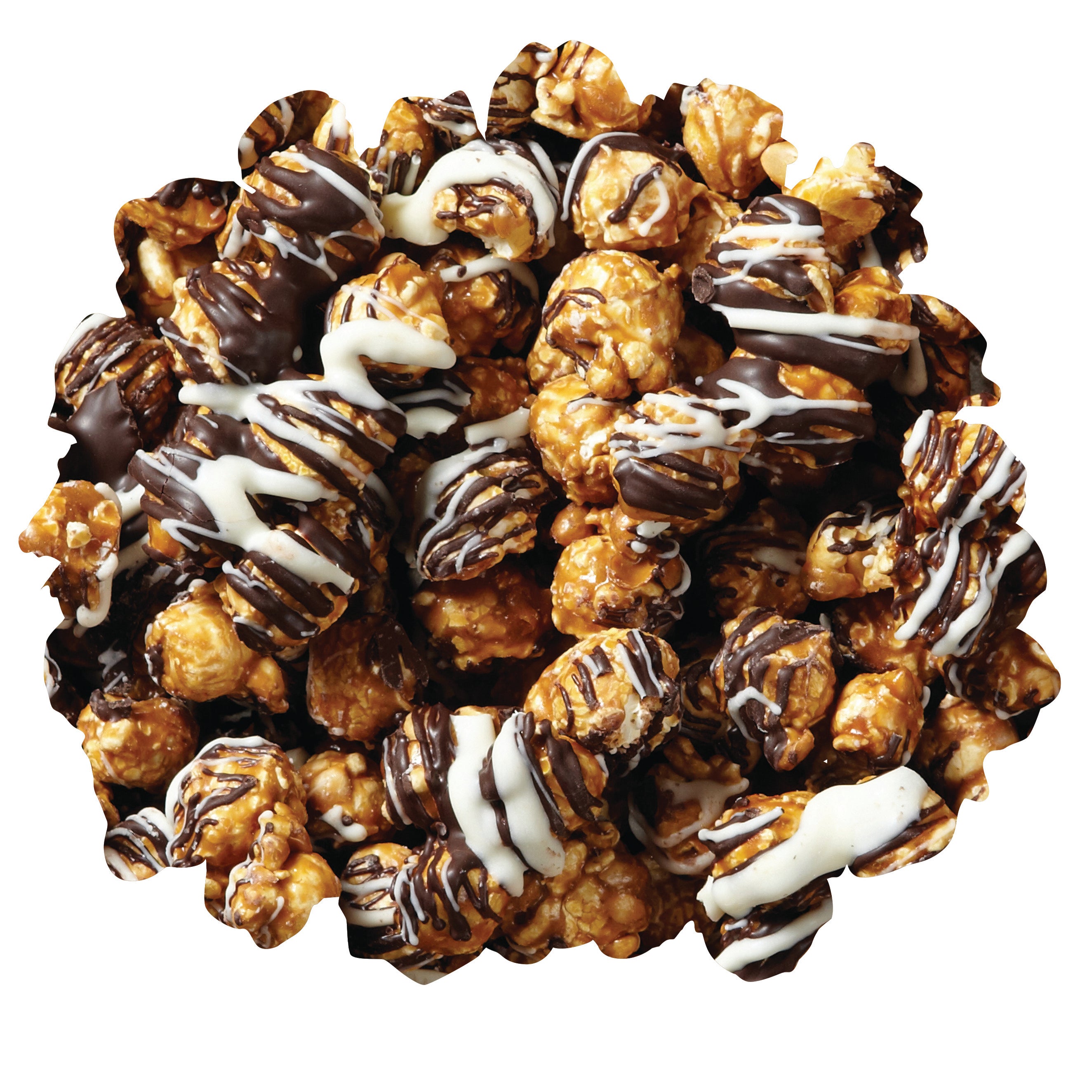 White & Dark Chocolate Swirl Popcorn