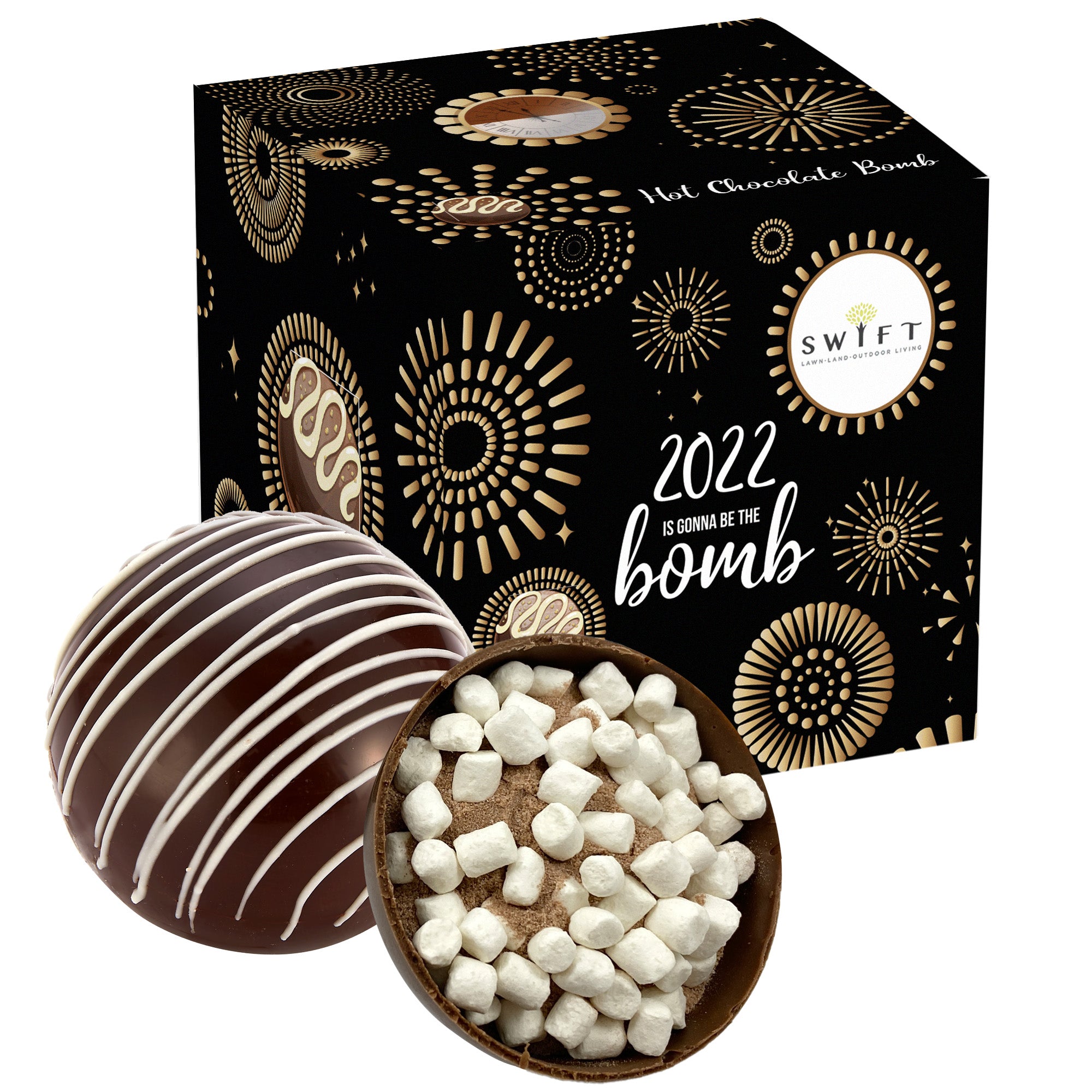 New Years Hot Chocolate Bomb Gift Box