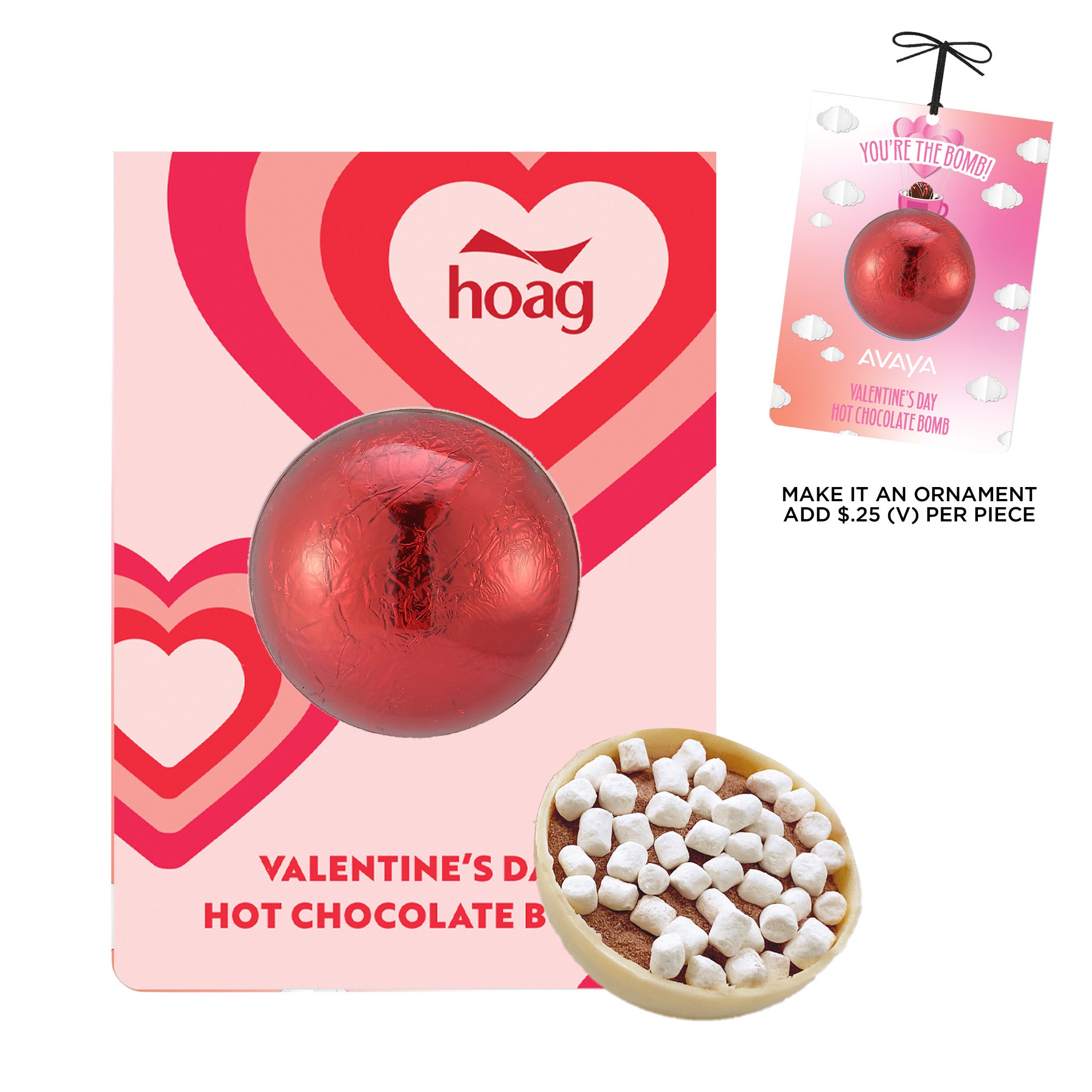 Valentine's Day Hot Chocolate Bomb Billboard Card