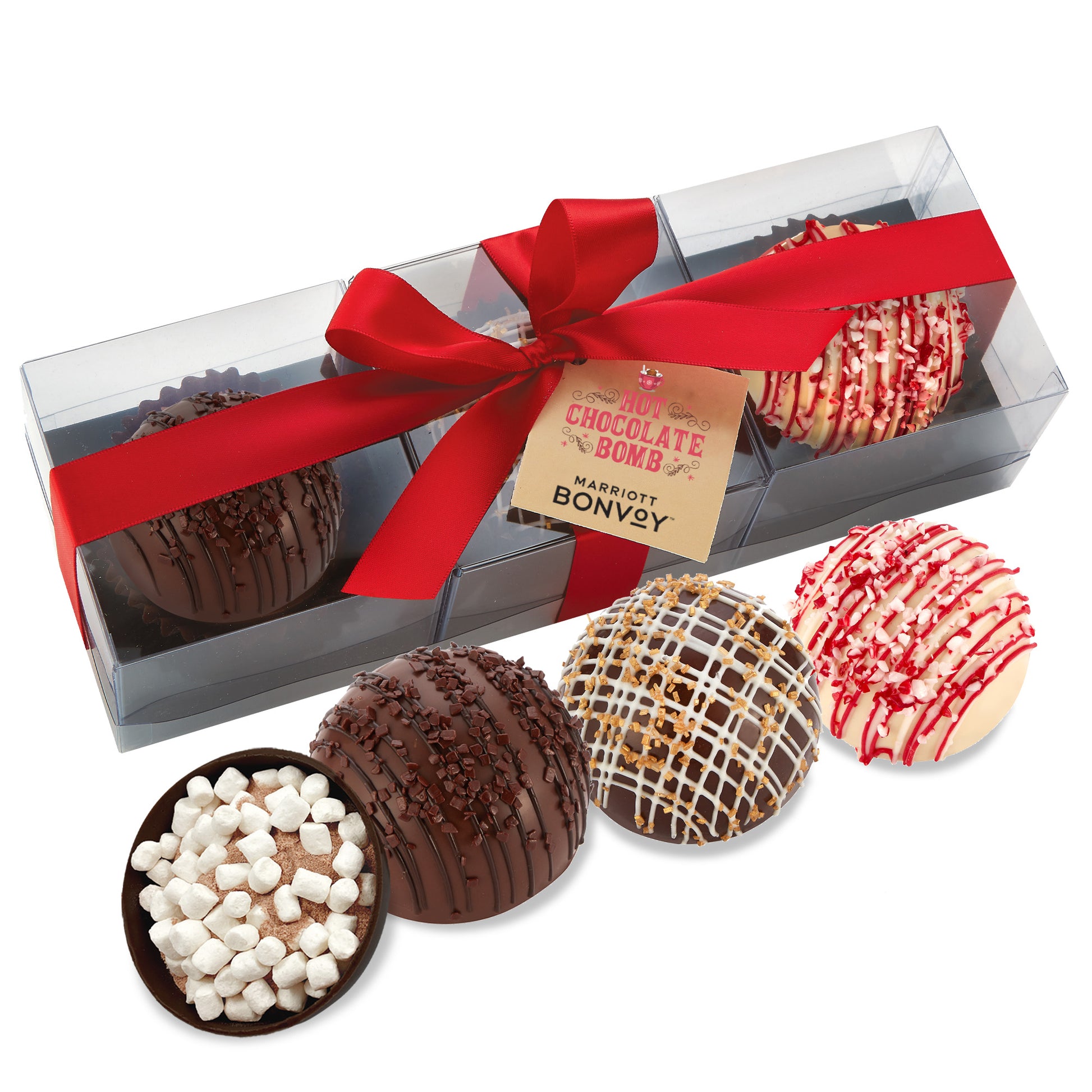 3 Pack of Mega Hot Chocolate Bombs with Hang Tag