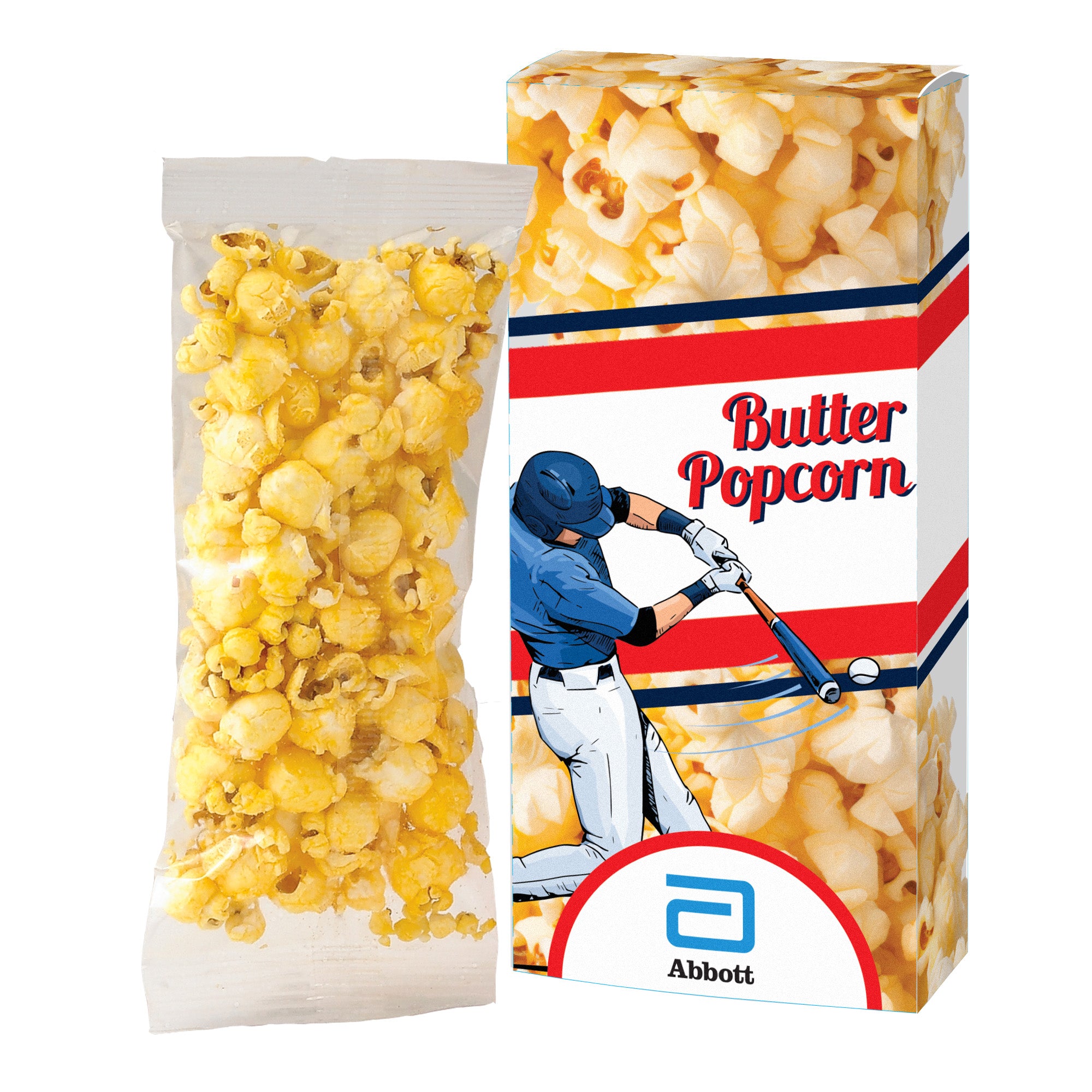 Baseball Butter Popcorn Box
