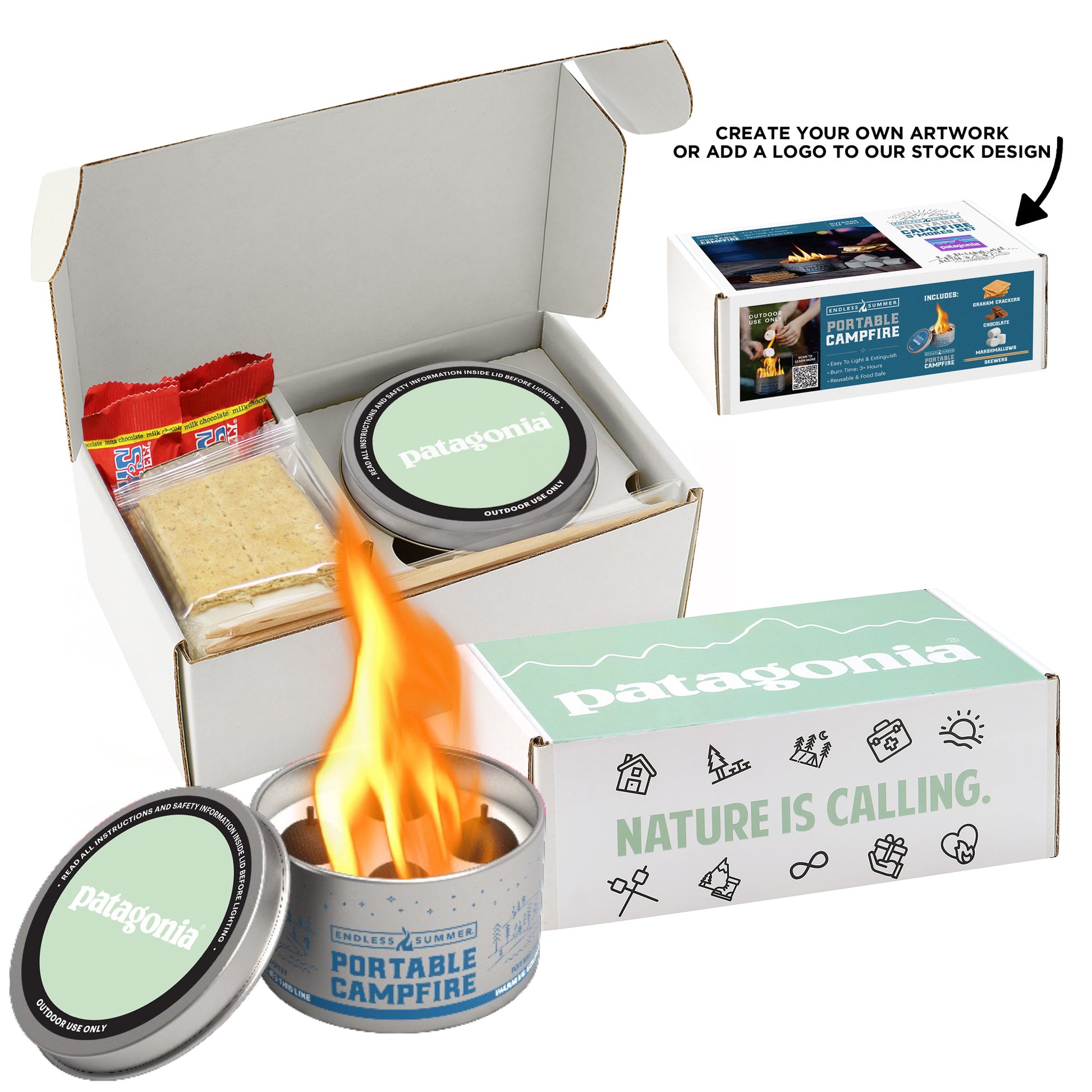 S'mores Pack with Endless Summer® Portable Campfire & Tiny Tony's Chocolonely®