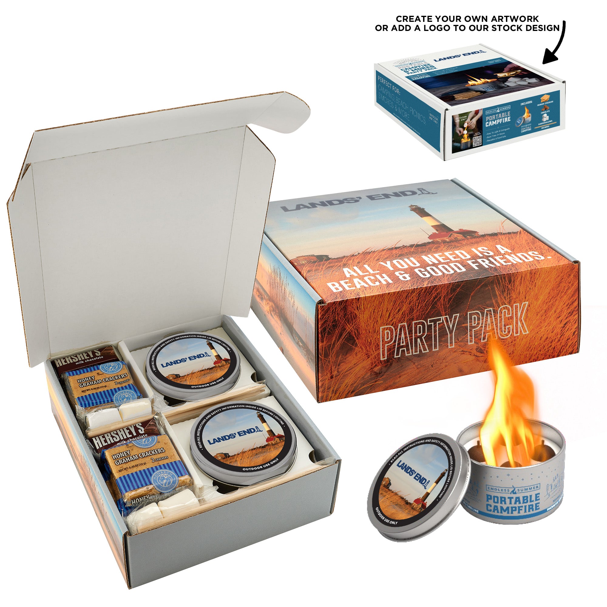 S'mores Party Pack with Endless Summer® Portable Campfire & Hersheys®