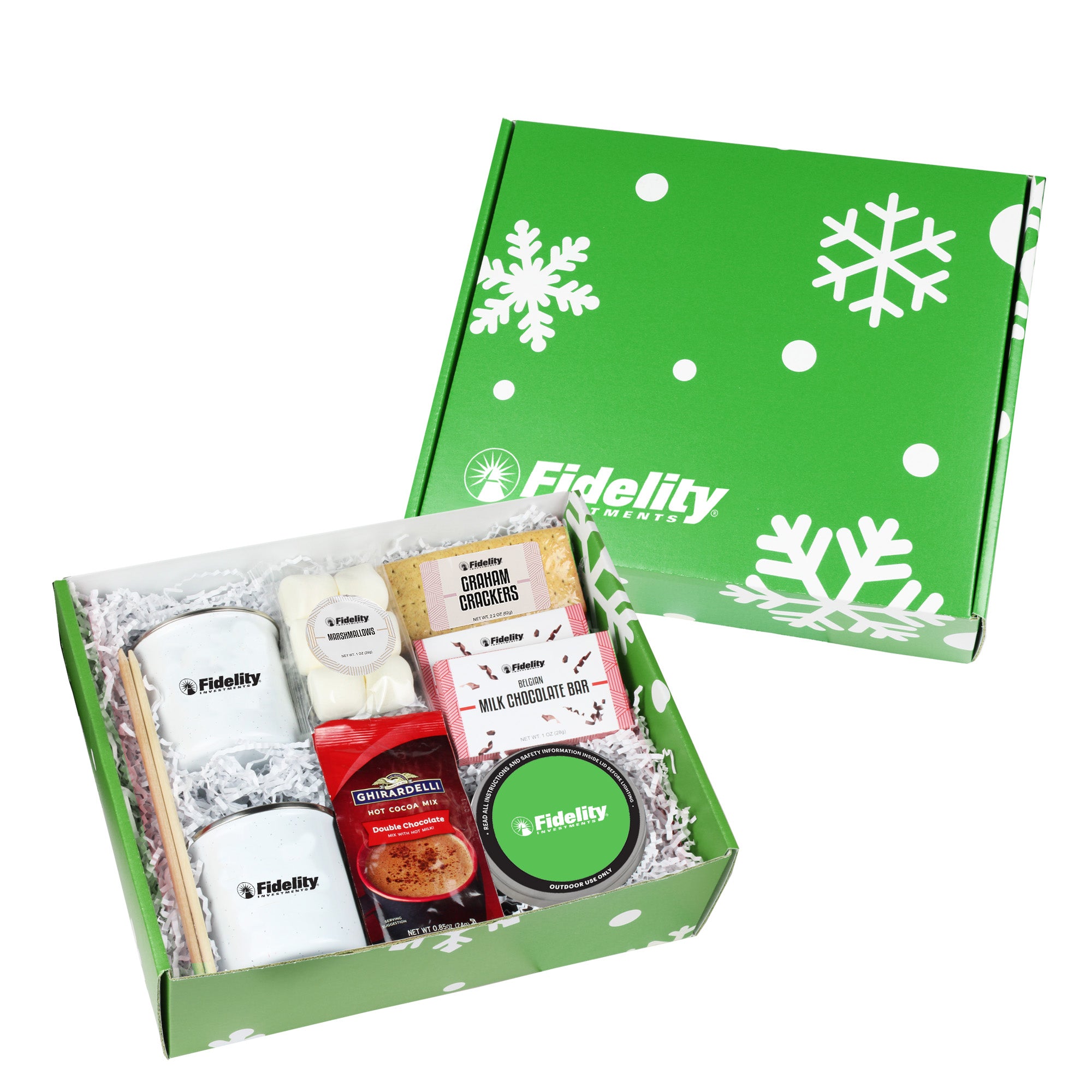 S'more Cocoa Speckled Camping Mug Gift Set