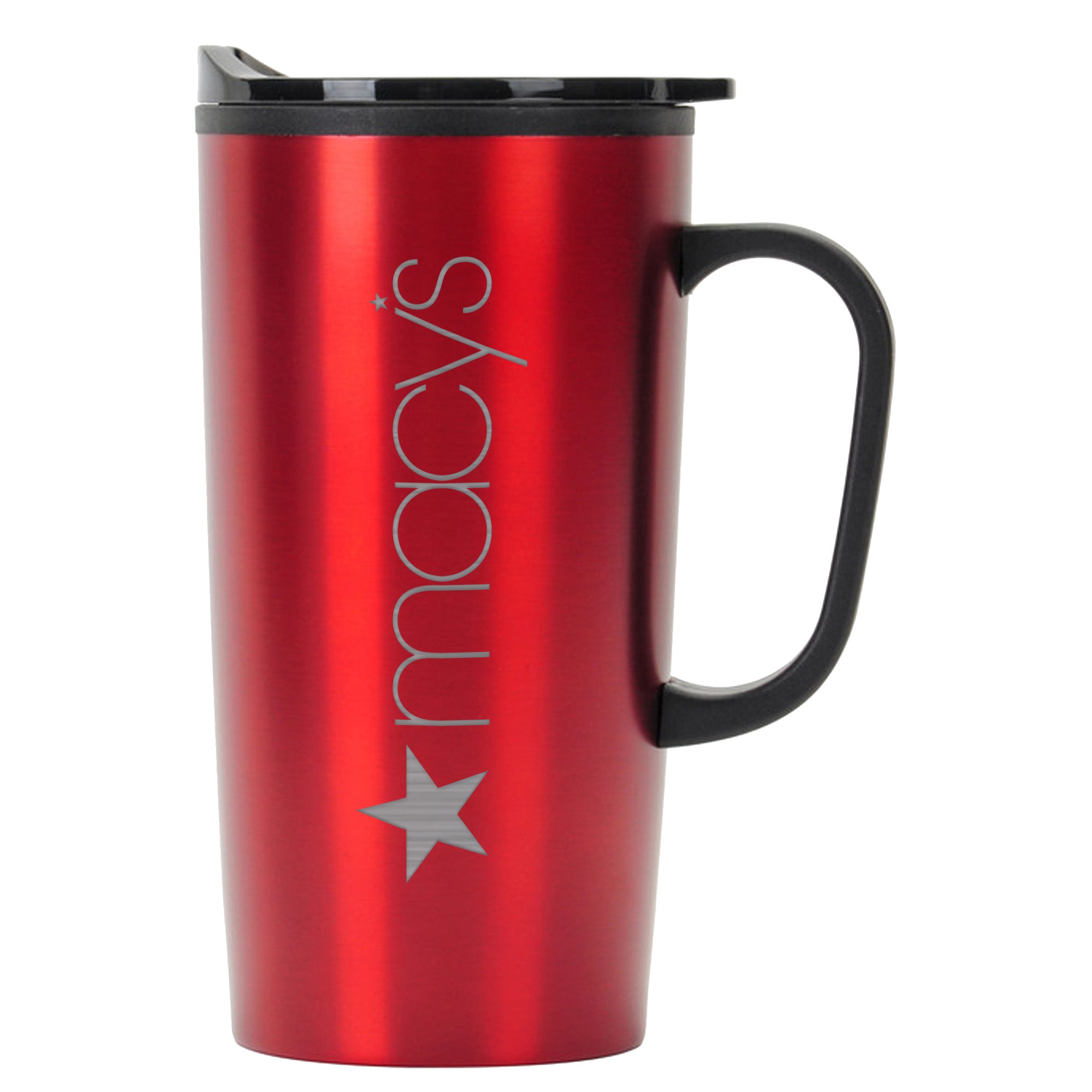 Straight Tumbler w/ Plastic Liner & Plastic Handle - 20 oz.