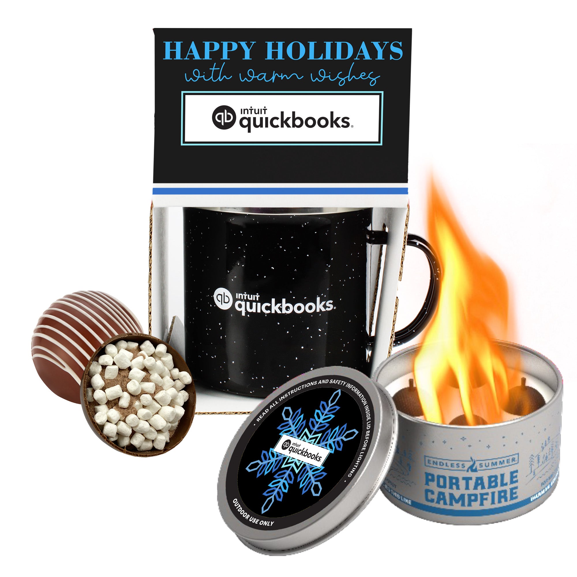 16 oz Speckled Camping Mug Gift Set