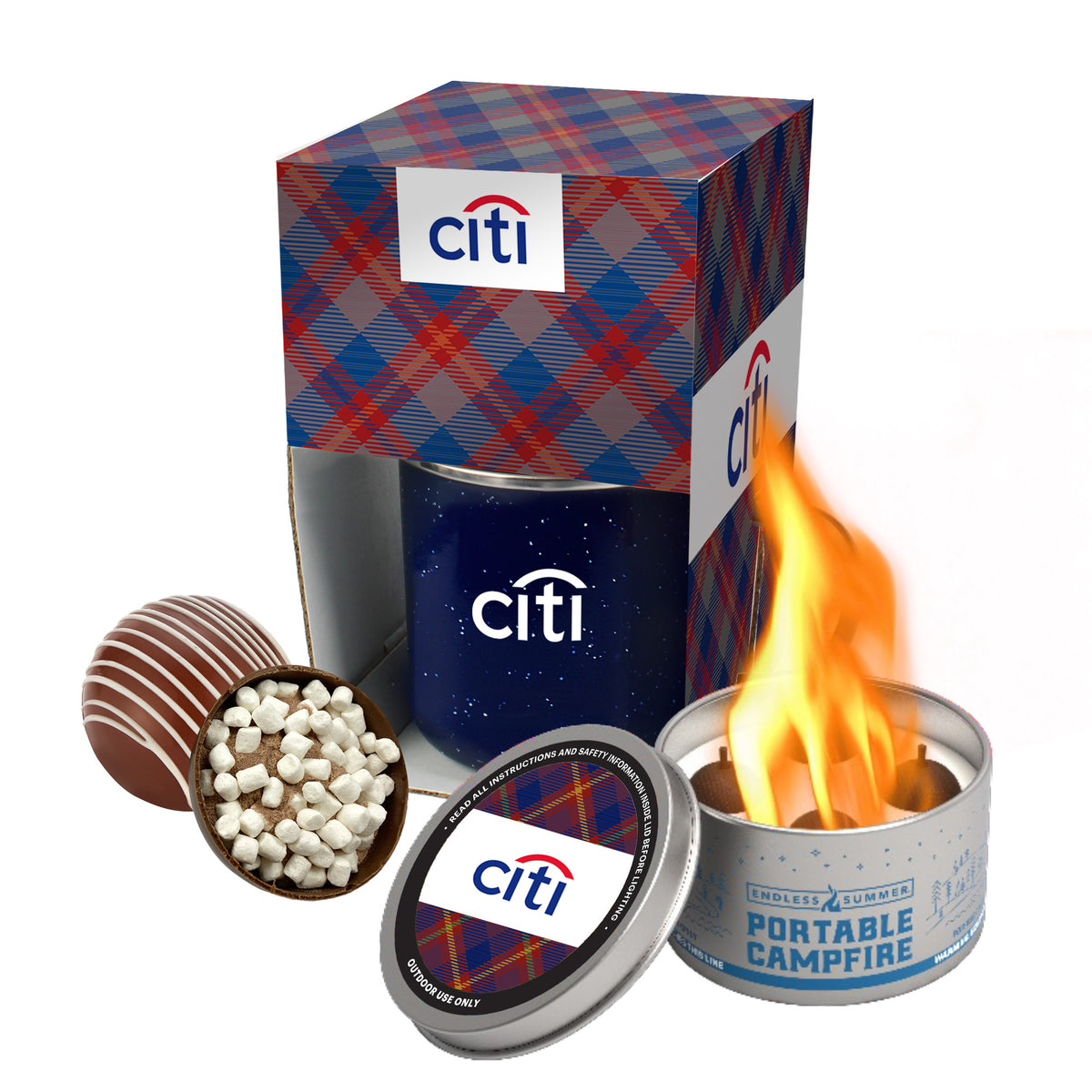 16 oz Speckled Camping Mug Gift Set