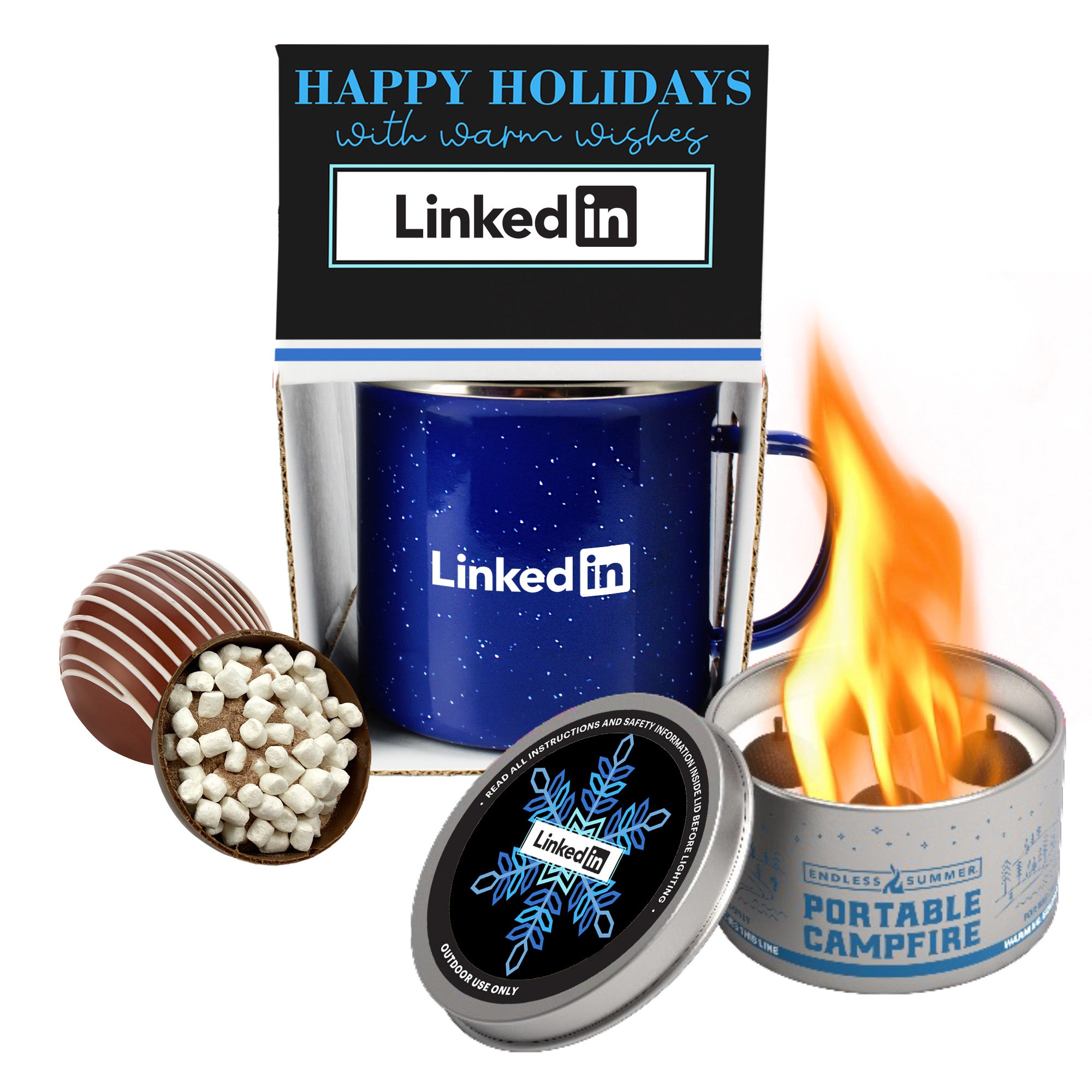 16 oz Speckled Camping Mug Gift Set