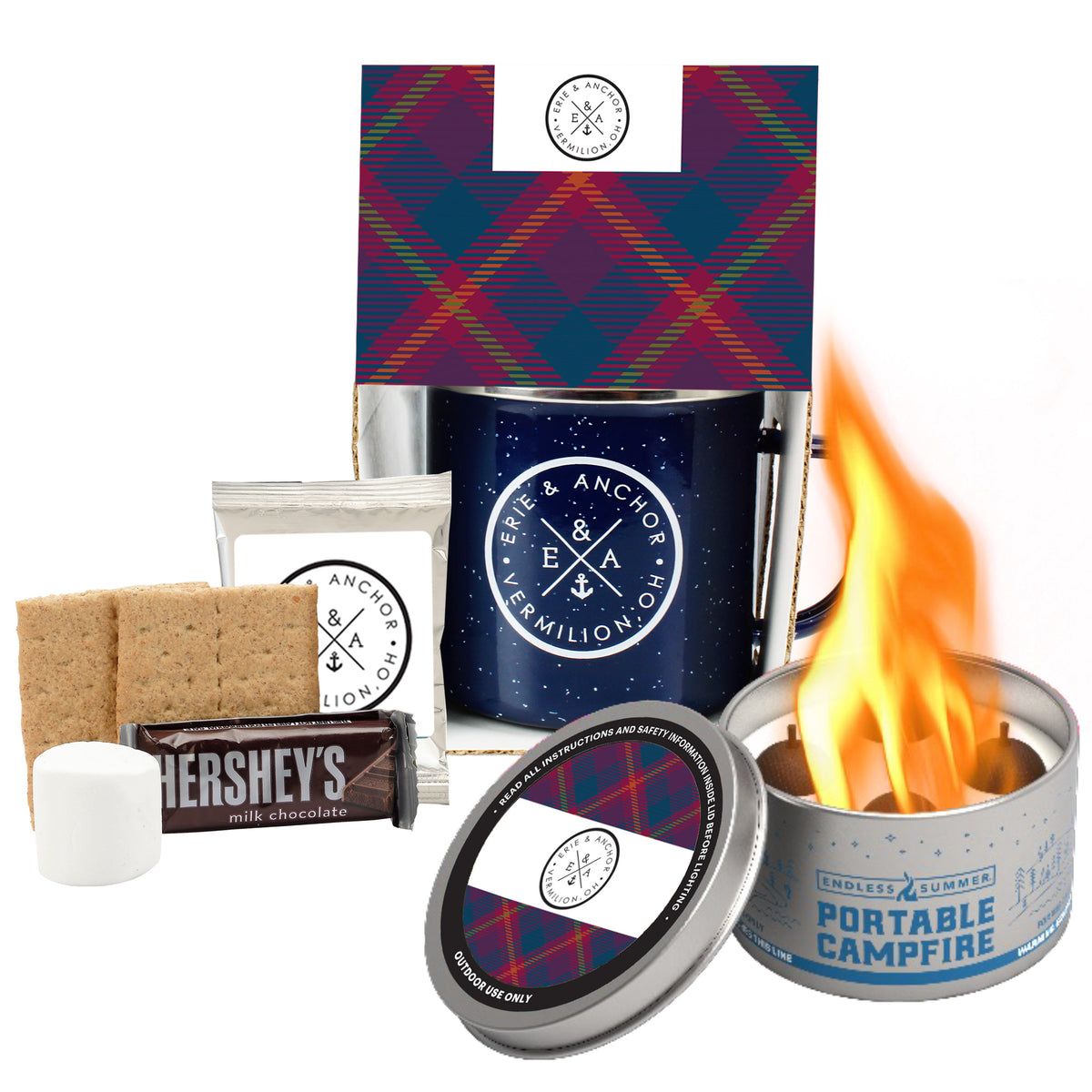 16 oz Speckled Camping Mug Gift Set