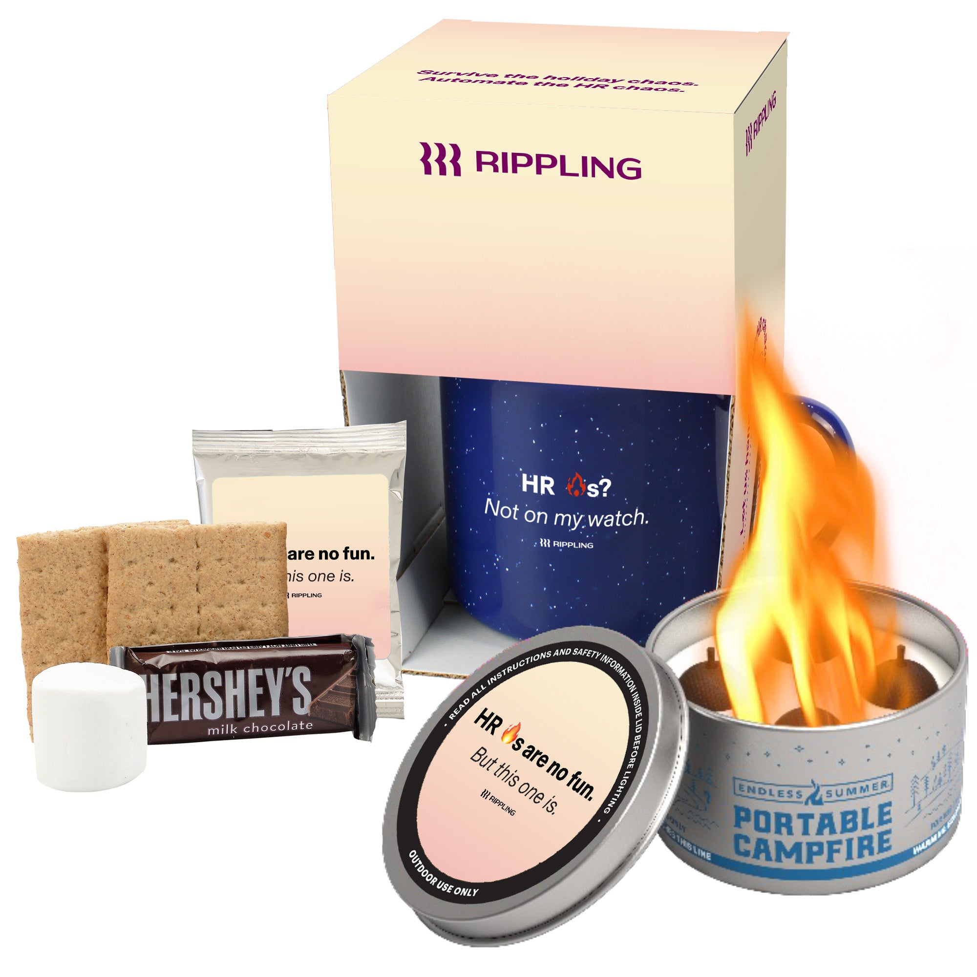 16 oz Speckled Camping Mug Gift Set