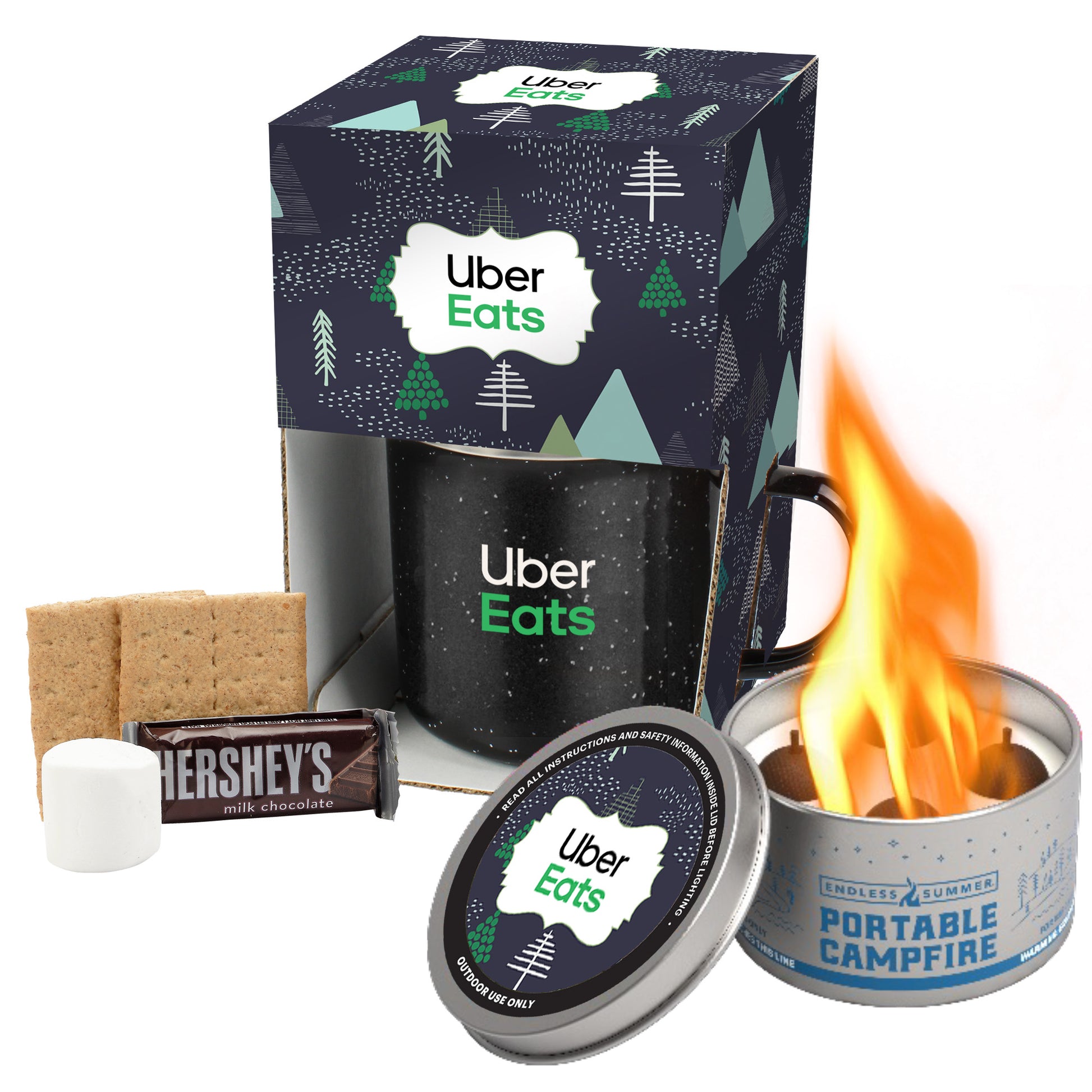 16 oz Speckled Camping Mug Gift Set