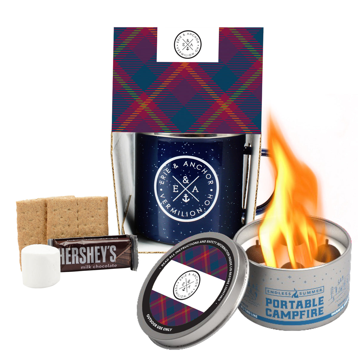 16 oz Speckled Camping Mug Gift Set