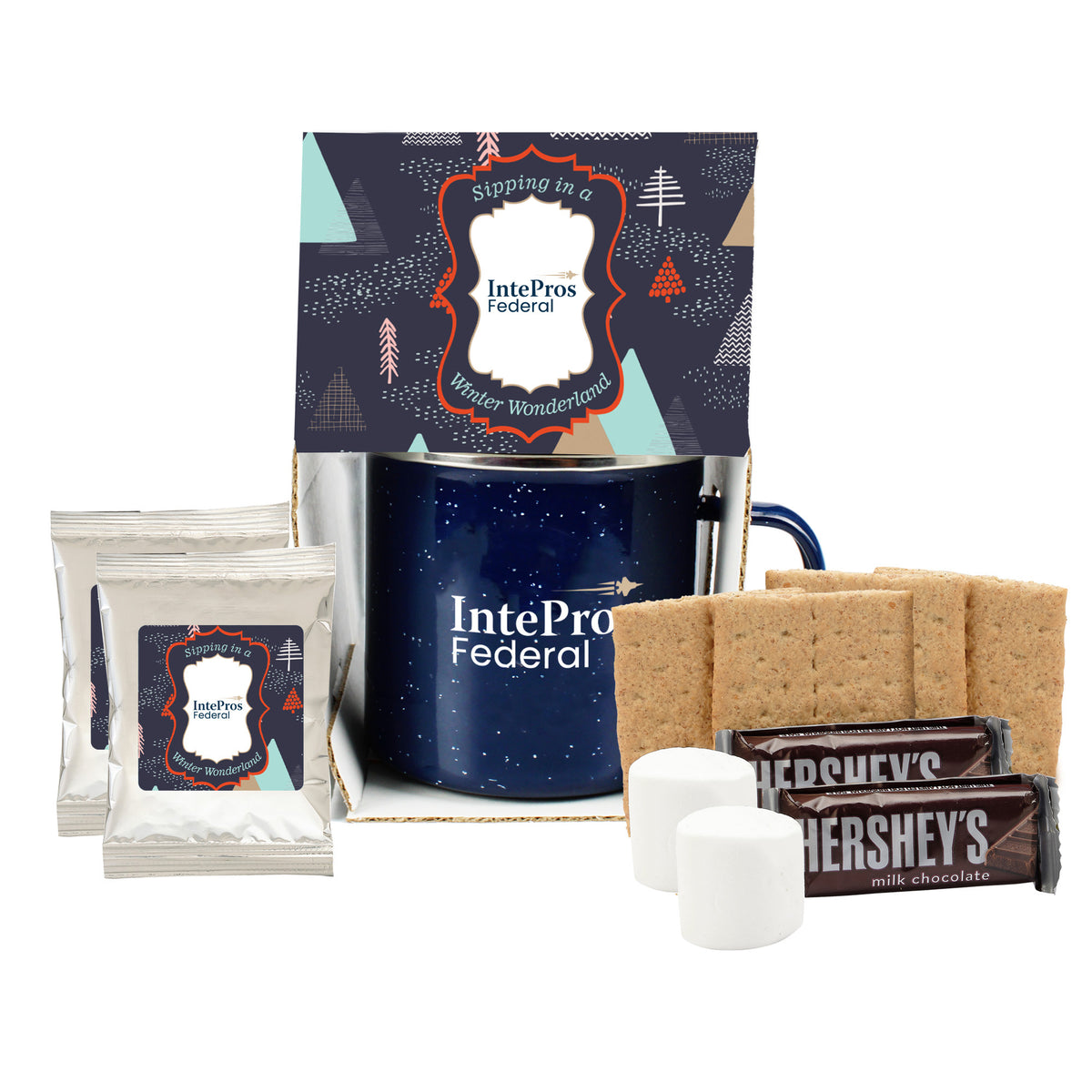 16 oz Speckled Camping Mug Gift Set