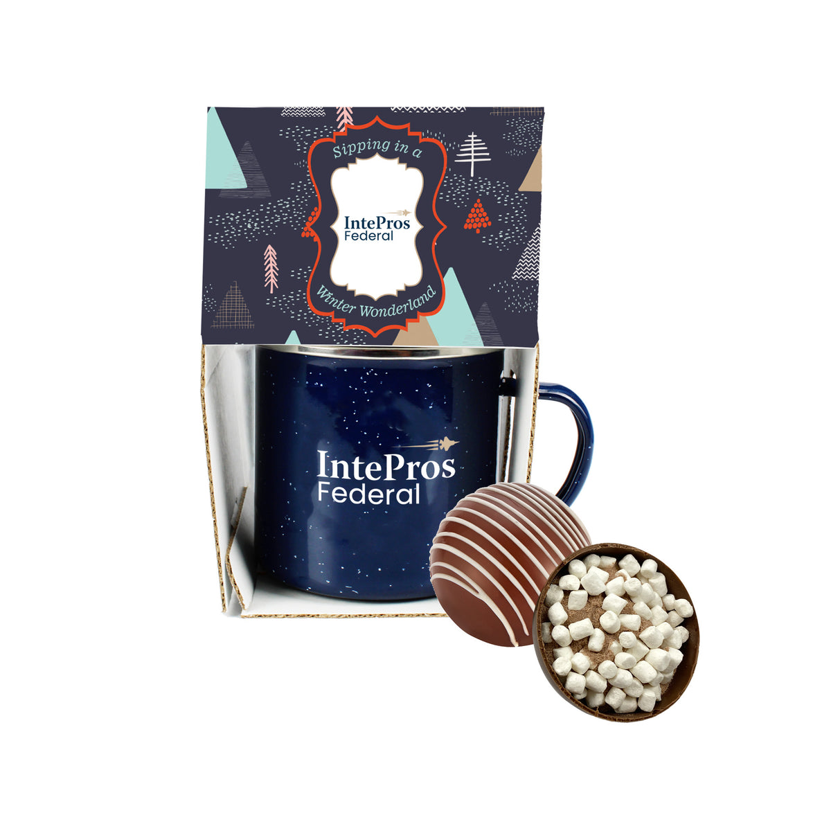 16 oz Speckled Camping Mug Gift Set