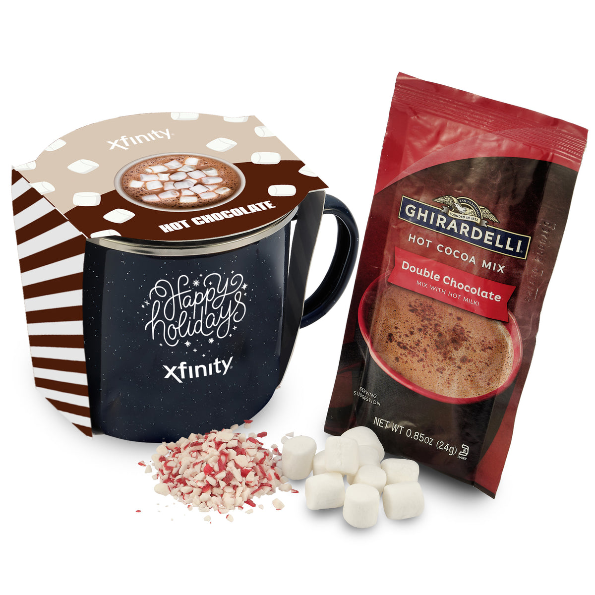 16 oz Speckled Camping Mug Gift Sets w/ Sleeve