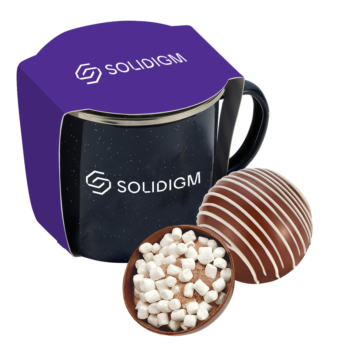 16 oz Speckled Camping Mug Gift Sets w/ Sleeve