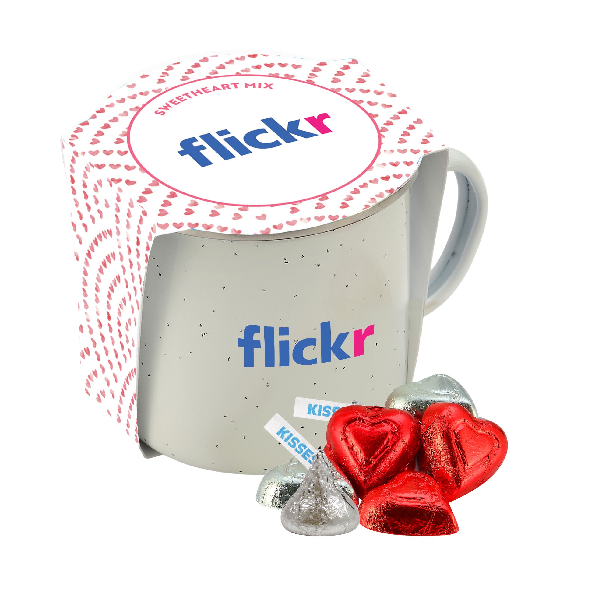 16 oz Speckled Camping Mug Valentine's Day Gift Sets w/ Sleeve