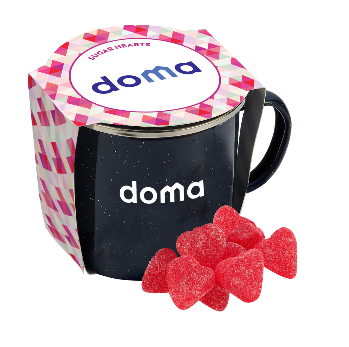 16 oz Speckled Camping Mug Valentine's Day Gift Sets w/ Sleeve