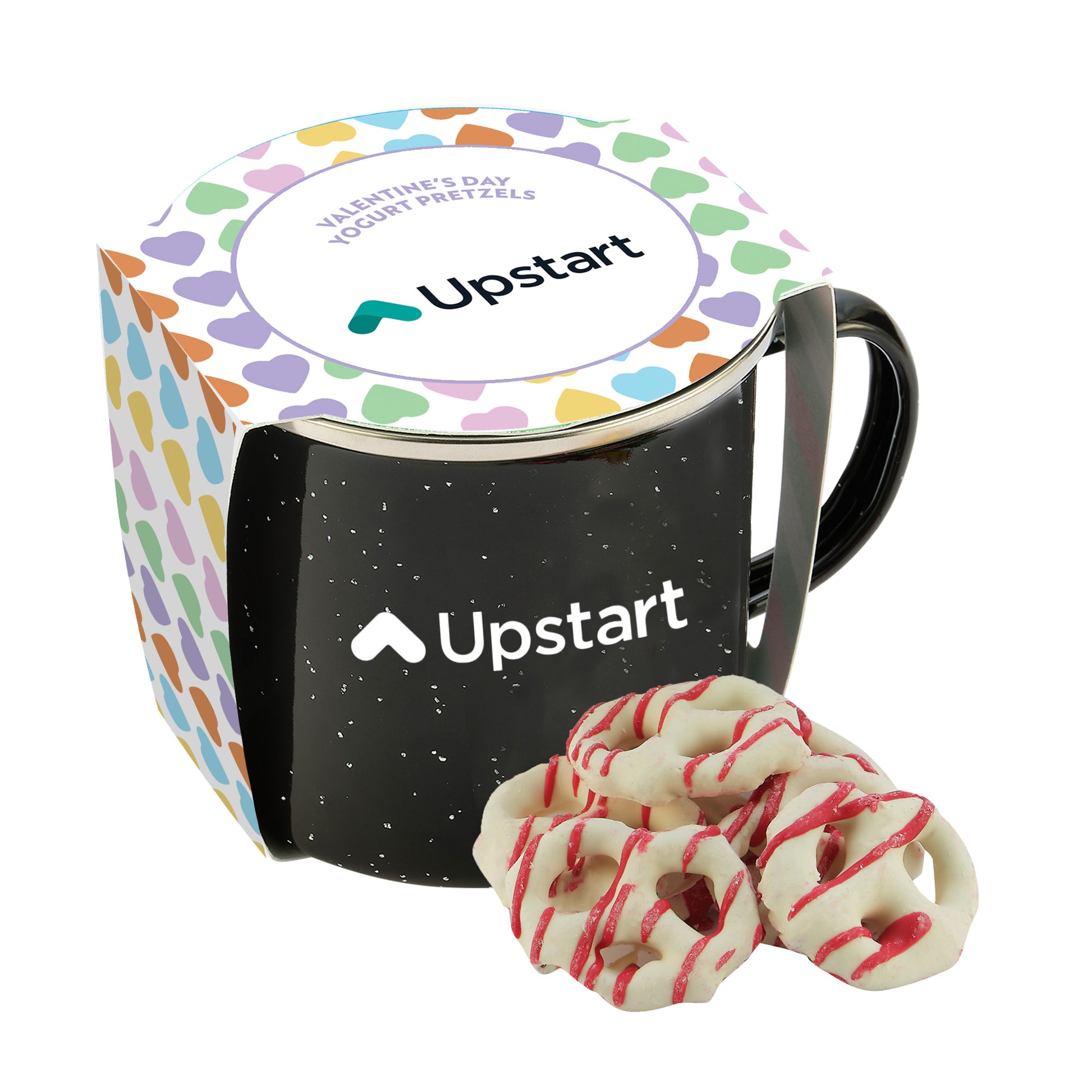 16 oz Speckled Camping Mug Valentine's Day Gift Sets w/ Sleeve