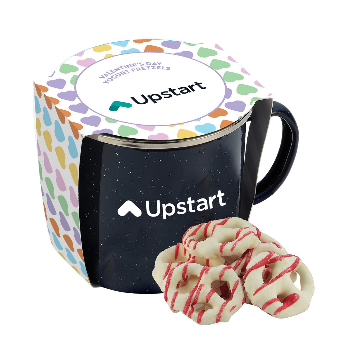 16 oz Speckled Camping Mug Valentine's Day Gift Sets w/ Sleeve