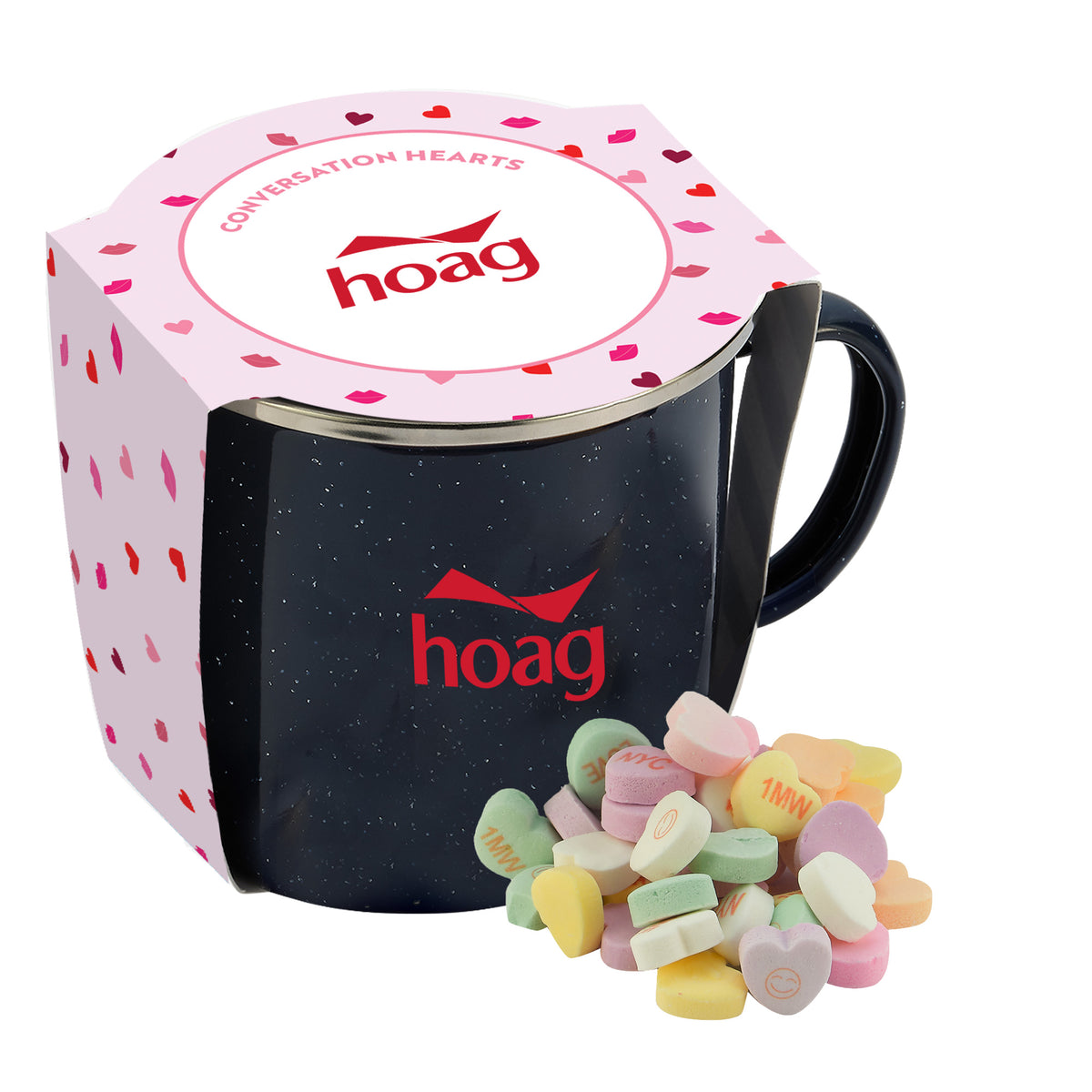 16 oz Speckled Camping Mug Valentine's Day Gift Sets w/ Sleeve