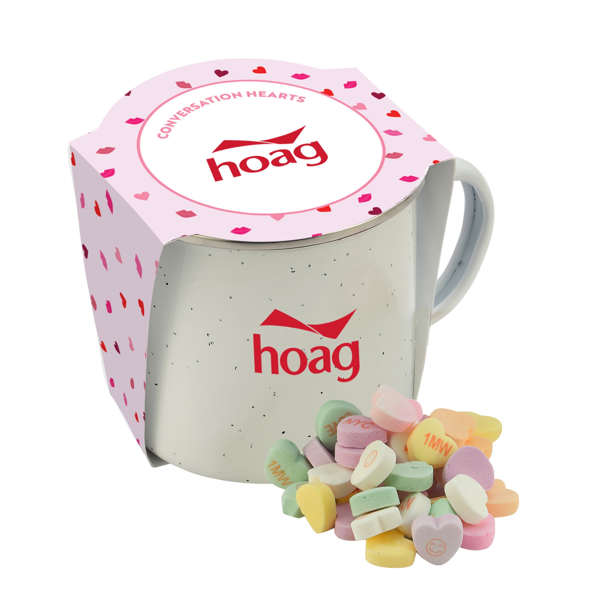 16 oz Speckled Camping Mug Valentine's Day Gift Sets w/ Sleeve