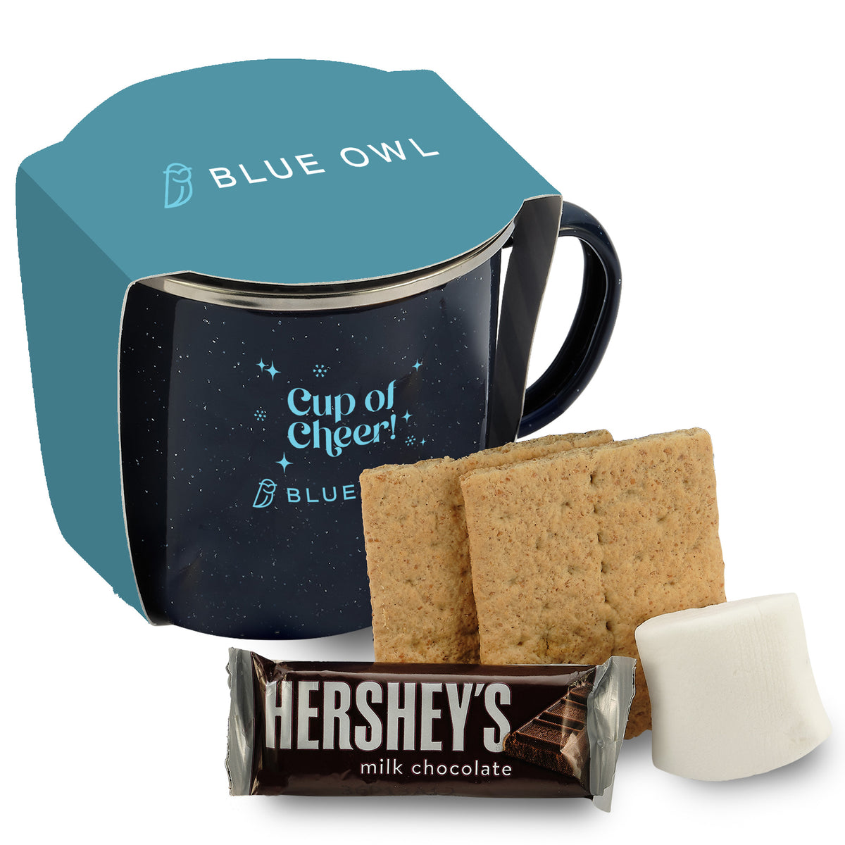 16 oz Speckled Camping Mug Gift Sets w/ Sleeve