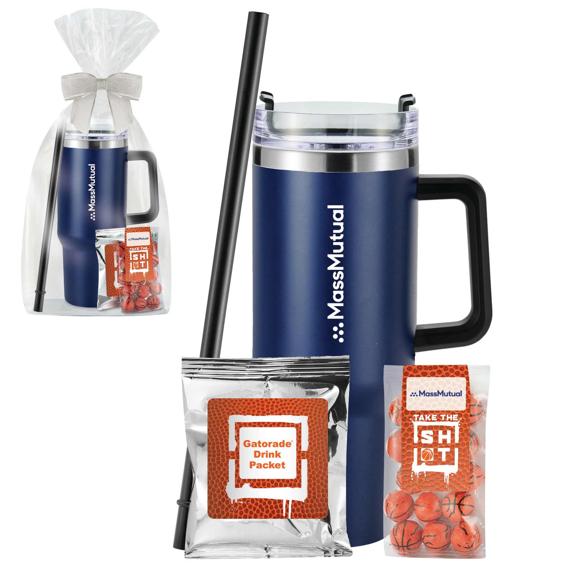 40 oz Tumbler w/ Handle Baseball Gift Set