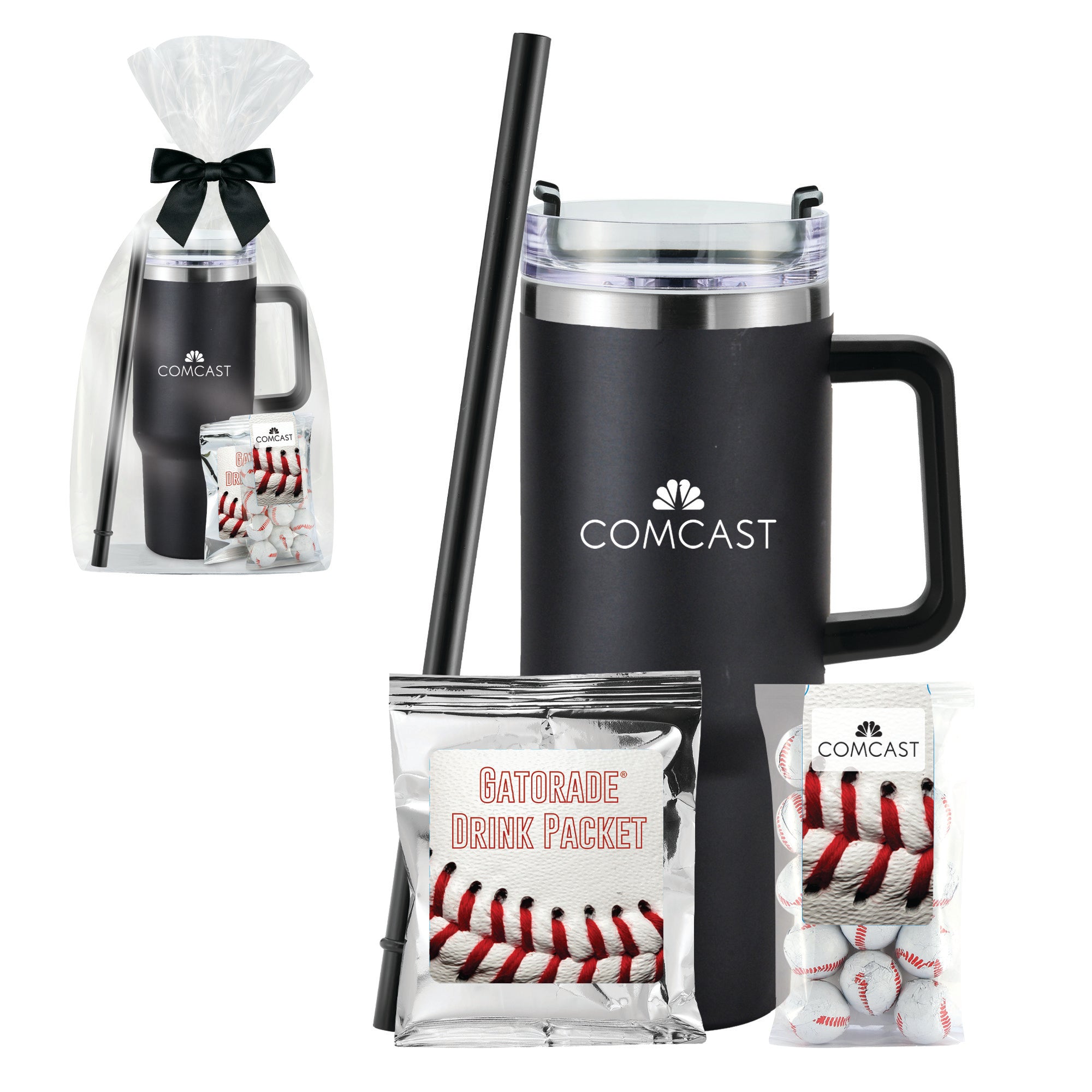 40 oz Tumbler w/ Handle Baseball & Gatorade® Gift Set