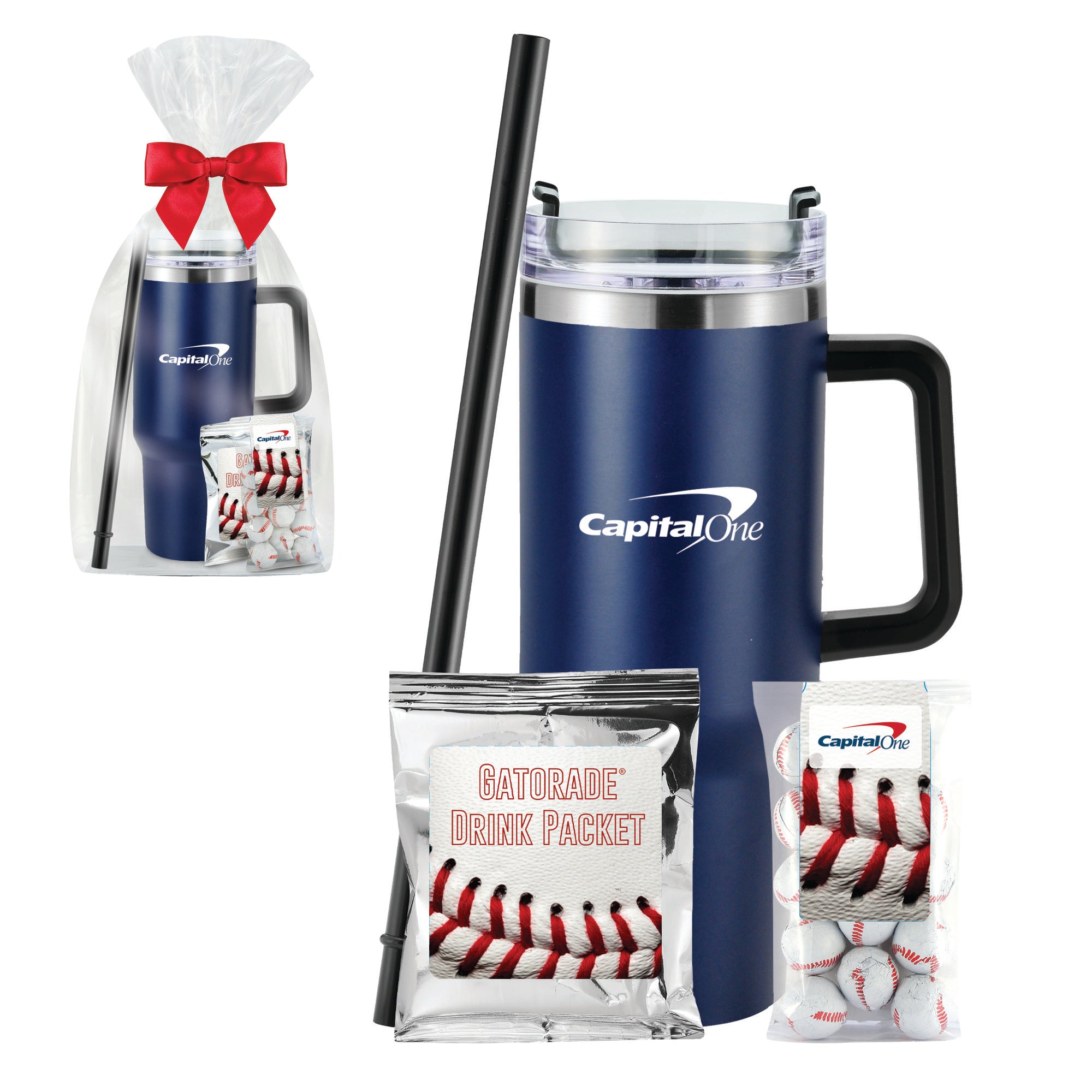 40 oz Tumbler w/ Handle Baseball & Gatorade® Gift Set